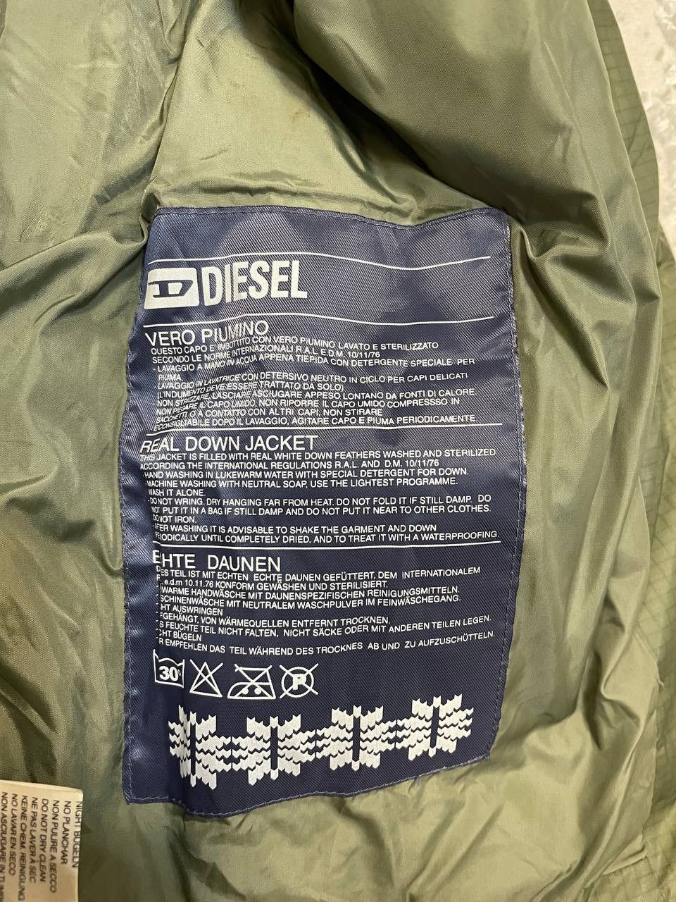Diesel Vintage Diesel Y2K dark green Down Jacket Size US XL / EU 56 / 4 - 12 Thumbnail