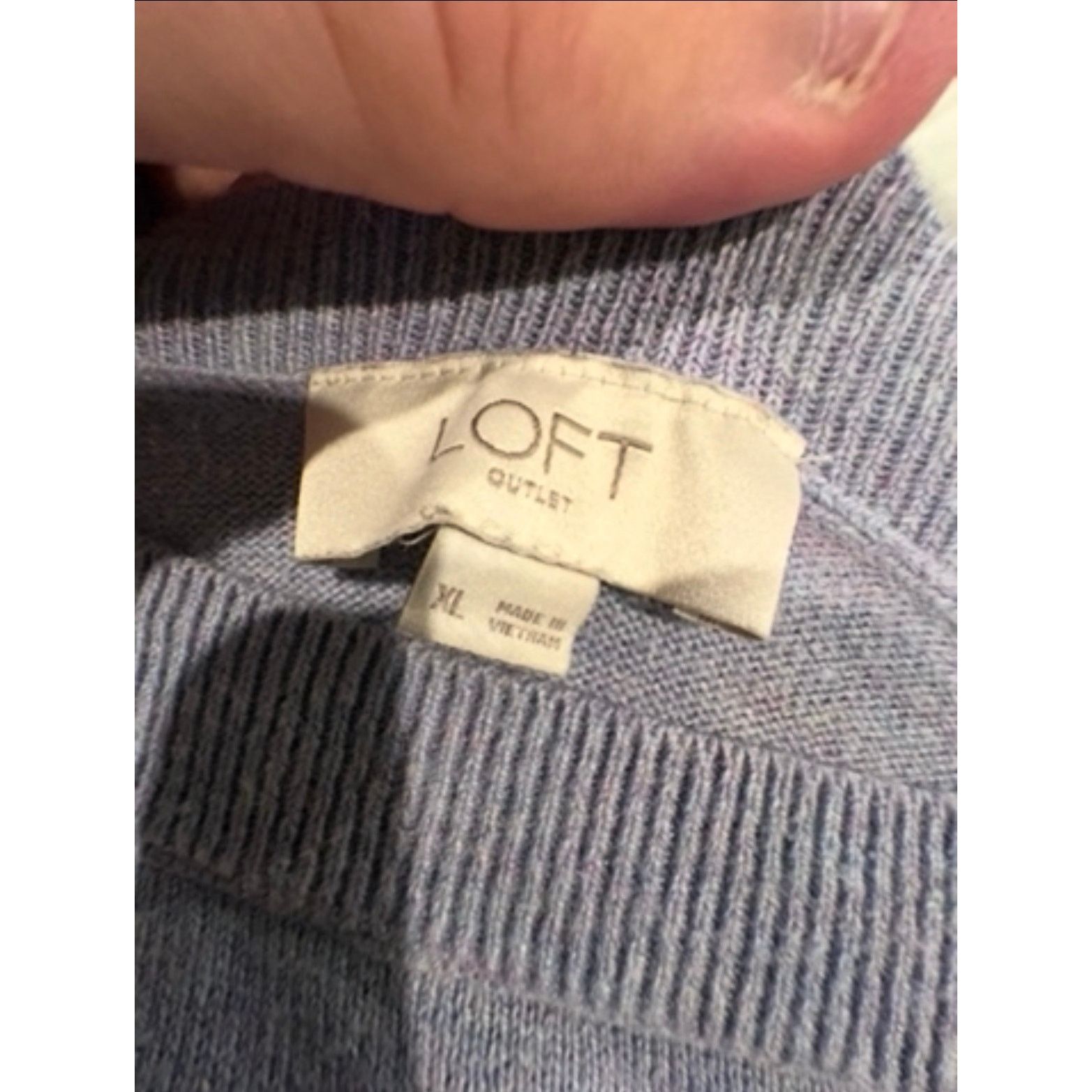 Loft LOFT Outlet Women’s Light Blue Long Sleeve Sweater Size XL Size XL / US 12-14 / IT 48-50 - 3 Thumbnail