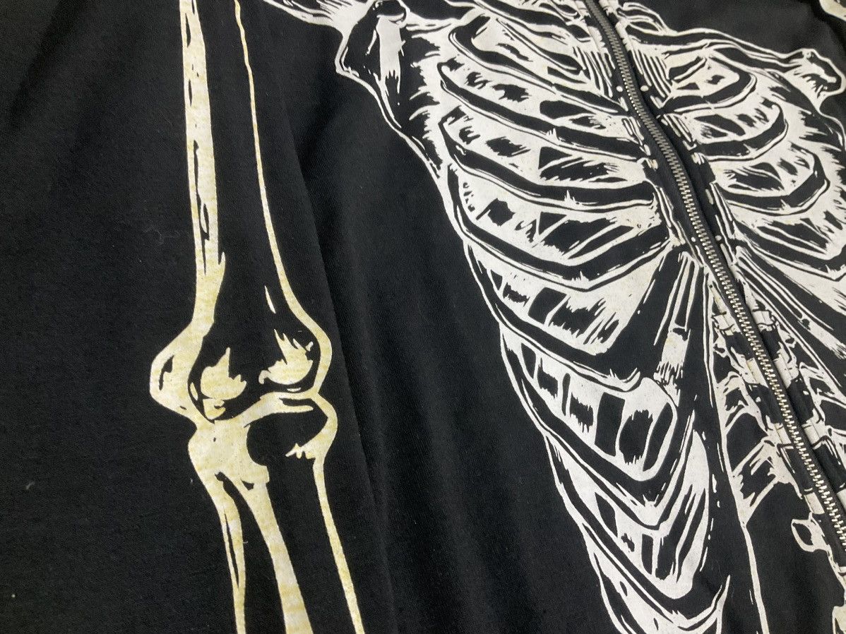 Hysteric Glamour × If Six Was Nine × Seditionaries 🔥Sick Y2K Glad News Skeleton Hoodie Zipper Punk Size US L / EU 52-54 / 3 - 16 Thumbnail