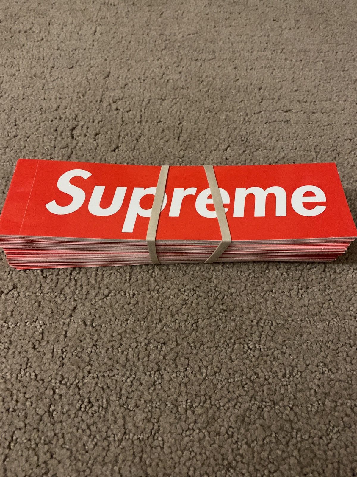 Supreme Red Box Logo Stickers orders 100x