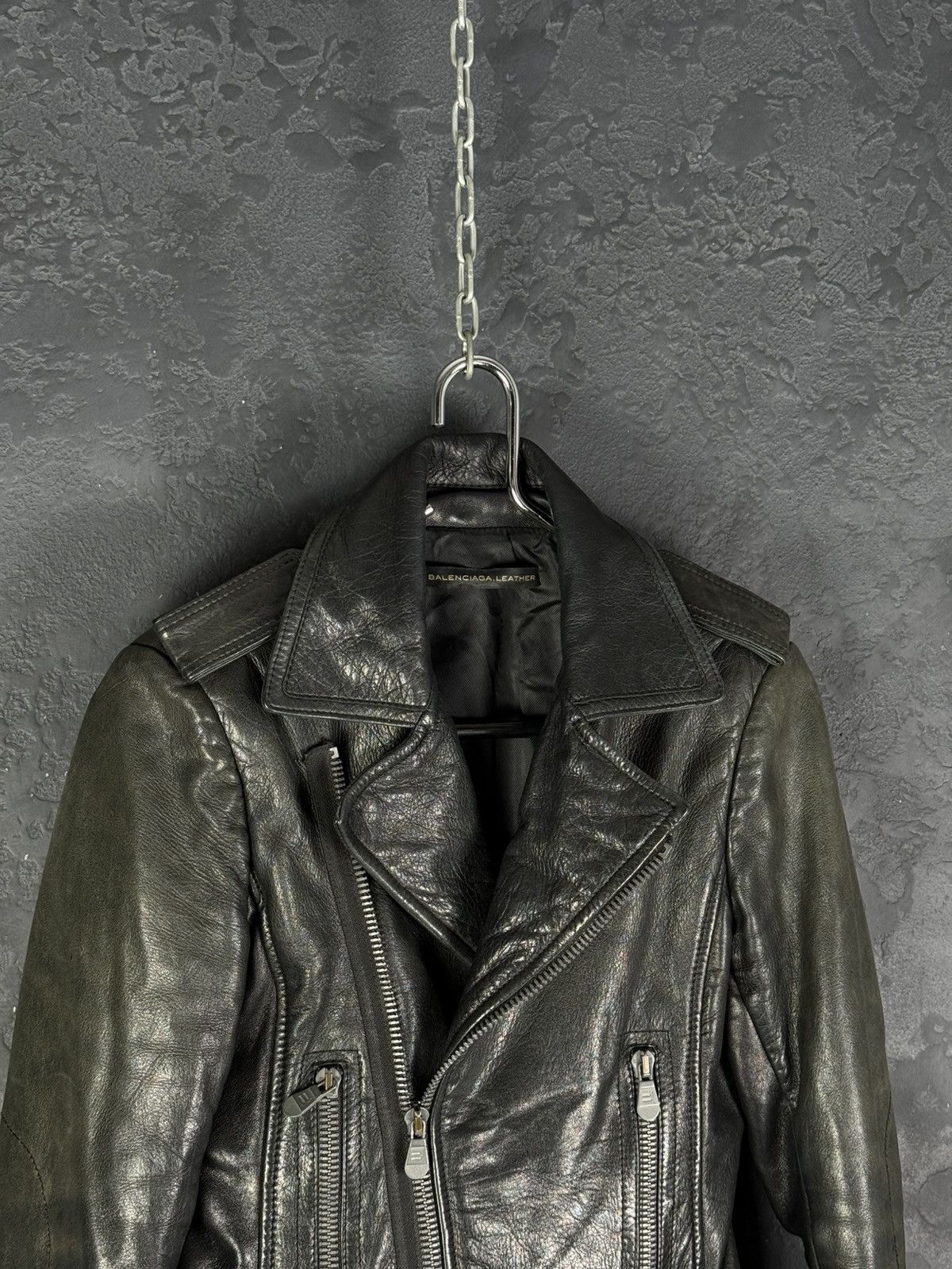 Balenciaga Balenciaga Vintage Women’s Biker Leather Jacket Size S / US 4 / IT 40 - 3 Thumbnail