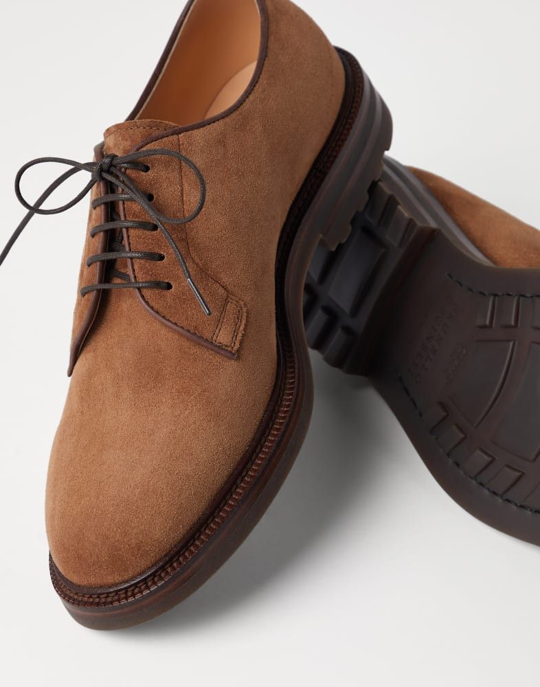 Brunello Cucinelli o1w1db10825 Pair Of Laced Shoes in Brown Size US 7 / EU 40 - 2 Thumbnail