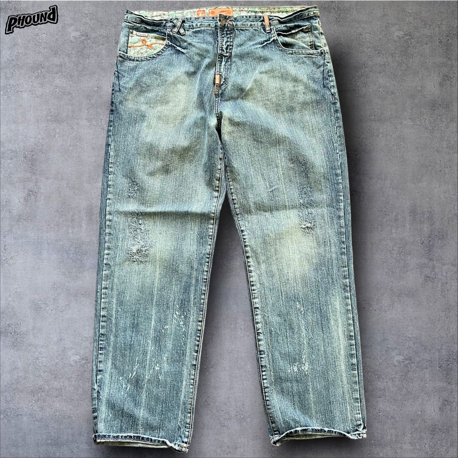 LRG Vtg Y2K Lifted Research Group LRG Jeans LR Geans Baggy 44x34 Size US 44 / EU 60 - 2 Thumbnail