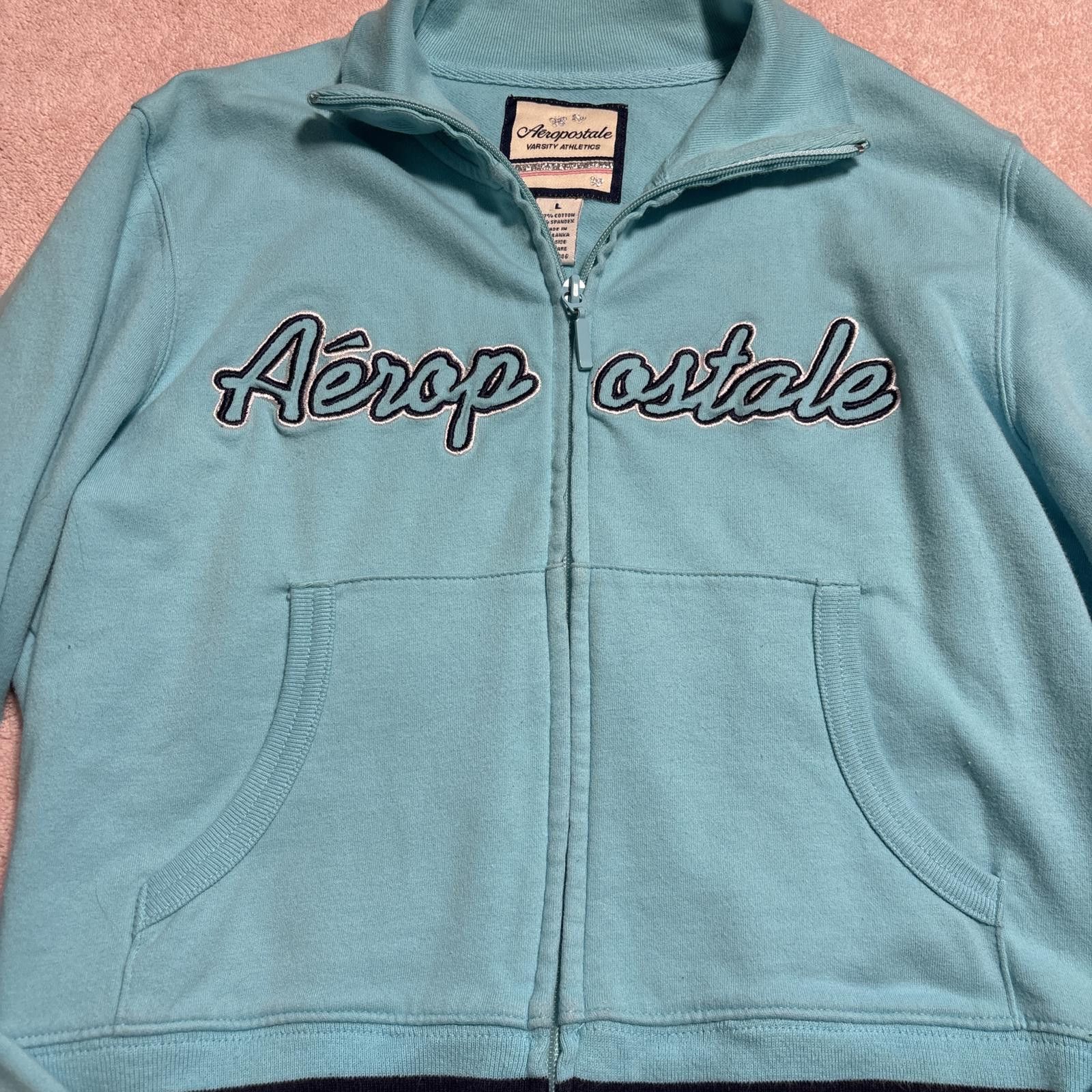 Aeropostale y2k athletic aeropostale striped zip up Size L / US 10 / IT 46 - 3 Thumbnail
