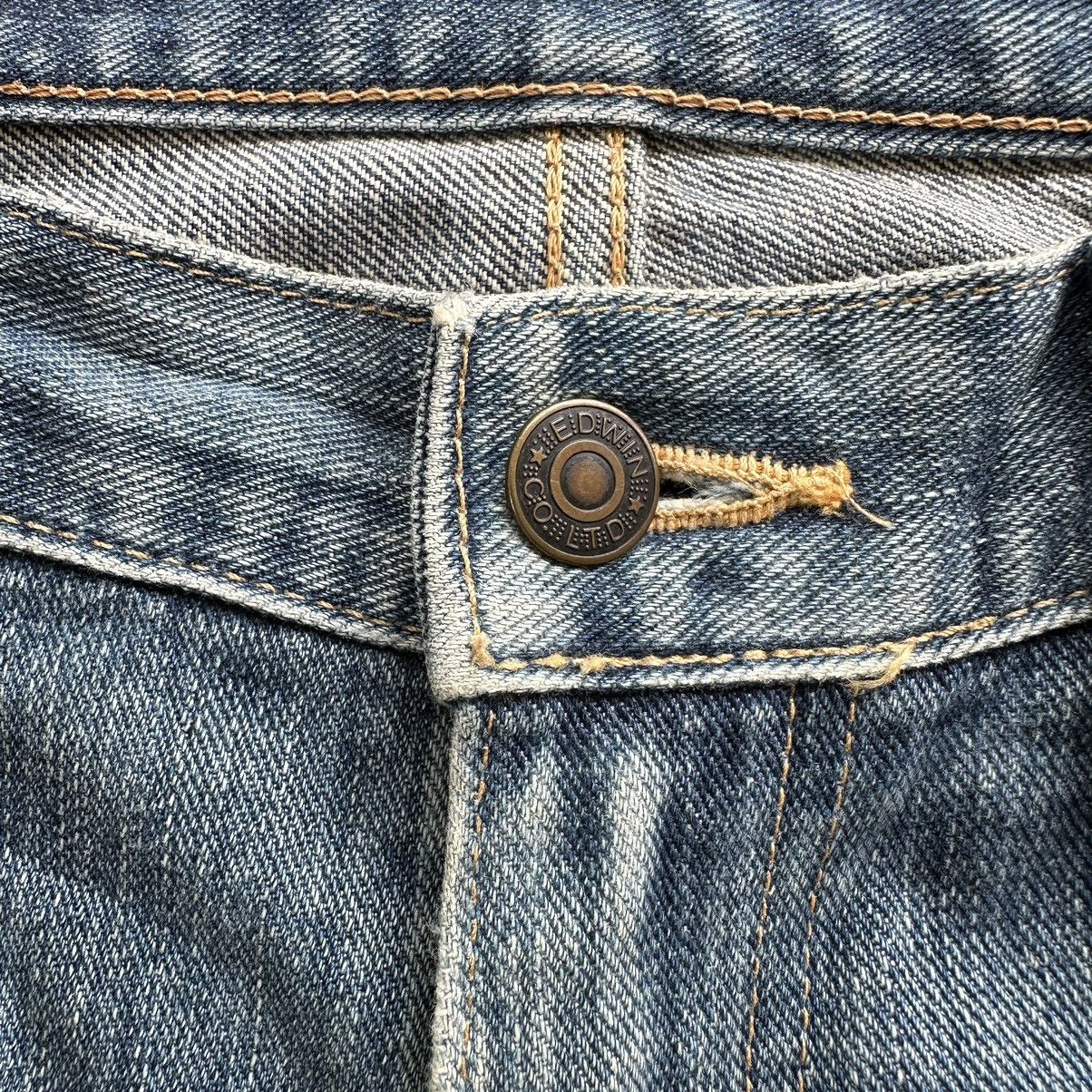 Japanese Brand Vintage Edwin Faded Rusty Denim Jean Pant W32 Size US 32 / EU 48 - 6 Thumbnail