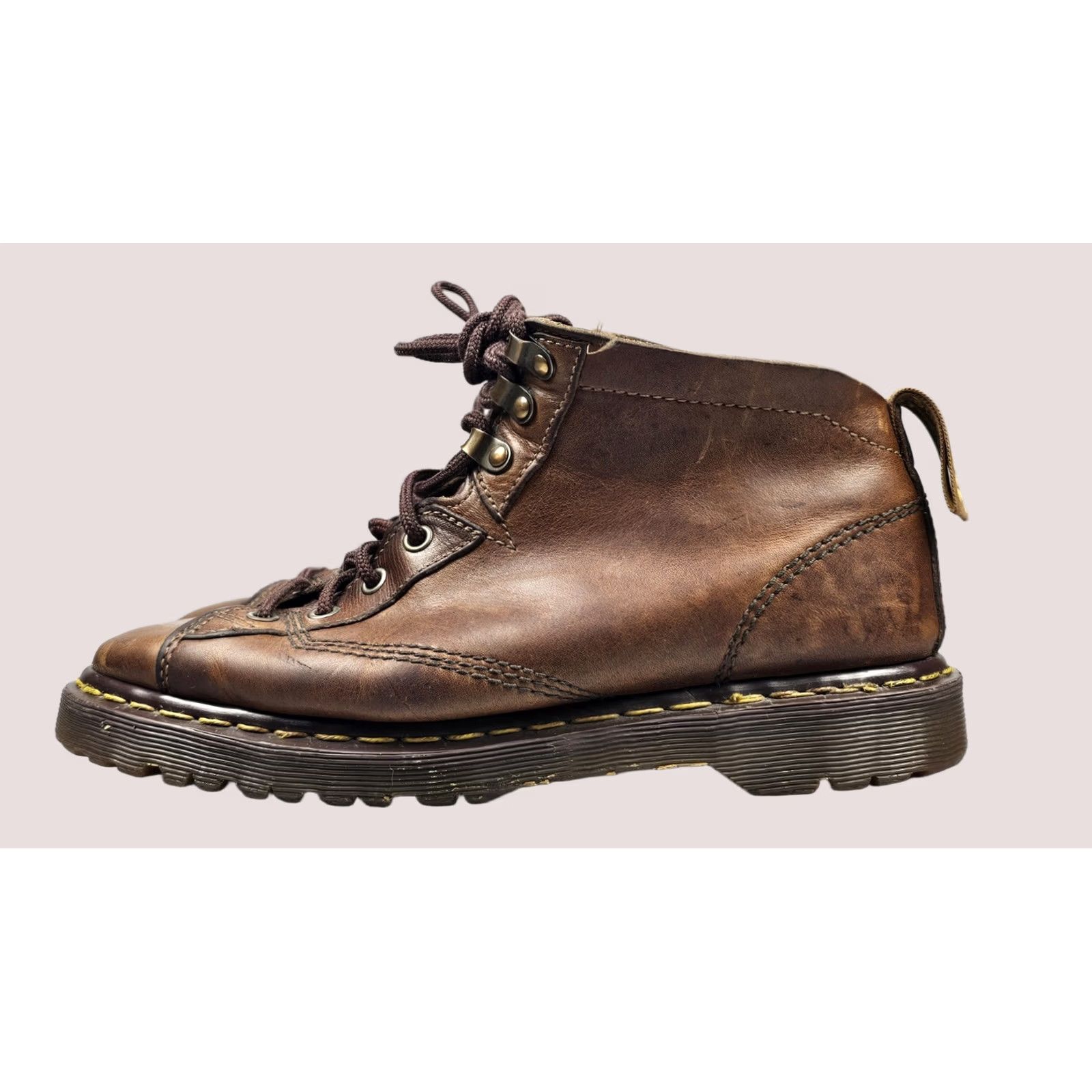 Dr Martens Pier distressed leather mens boots mens Pier Suede Dr. Martens boots. Used and taken... | Depop main image 2