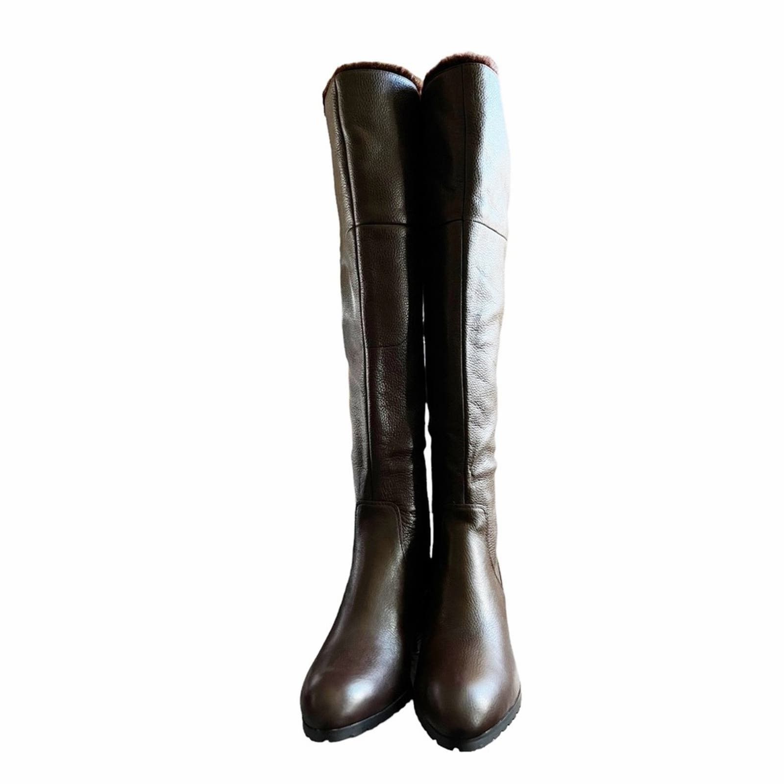NWT! H by Halston Donna Tall Brown Knee High Boots SZ 8