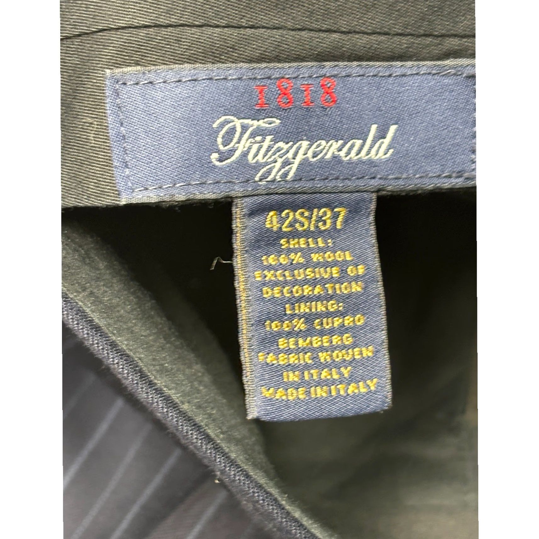 Brooks Brothers Brooks Brothers 1818 Fitzgerald Navy Pinstripe Wool Dress Pants Mens 37x30 Italy Wool Dress Pants Mens 37 30 Navy Pinstripe Fitzgerald Italy Vintage? Size US 37 - 6 Thumbnail