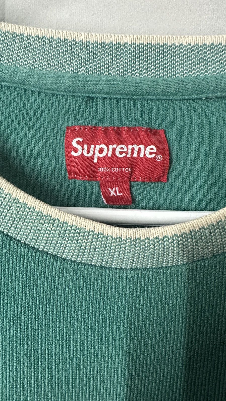 Supreme Supreme Ribbed Pocket Tee 2016 Size US XL / EU 56 / 4 - 3 Thumbnail