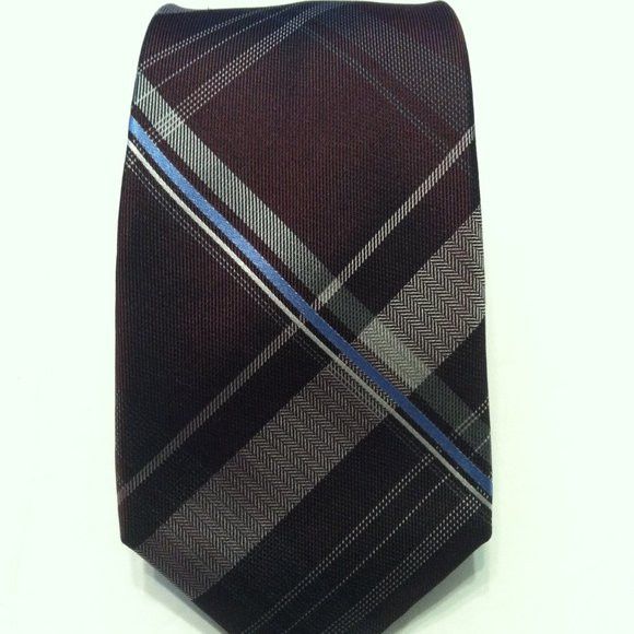 Michael Kors MICHAEL KORS MEN'S NEW BROWN 100%SILK TIE WIDTH: 3" Size ONE SIZE - 2 Thumbnail