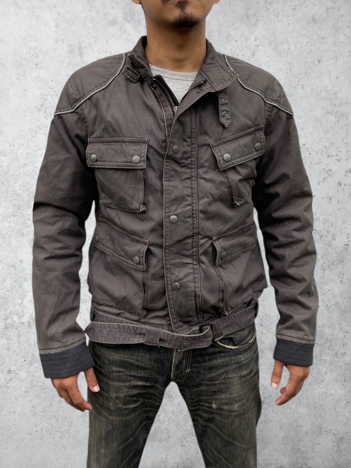 Le Grande Bleu (L.G.B.) 🔥Vintage Ball Raider Jacket With Belt Size US L / EU 52-54 / 3 - 1 Thumbnail