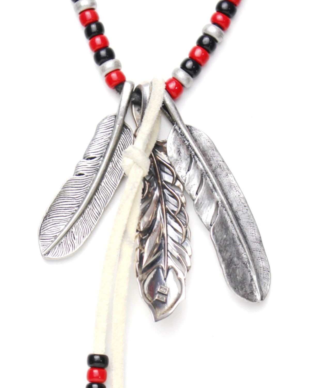 Vintage 2000S JAPANESE HANDCRAFTED NATIVE FEATHER SILVER NECKLACE Size ONE SIZE - 6 Thumbnail
