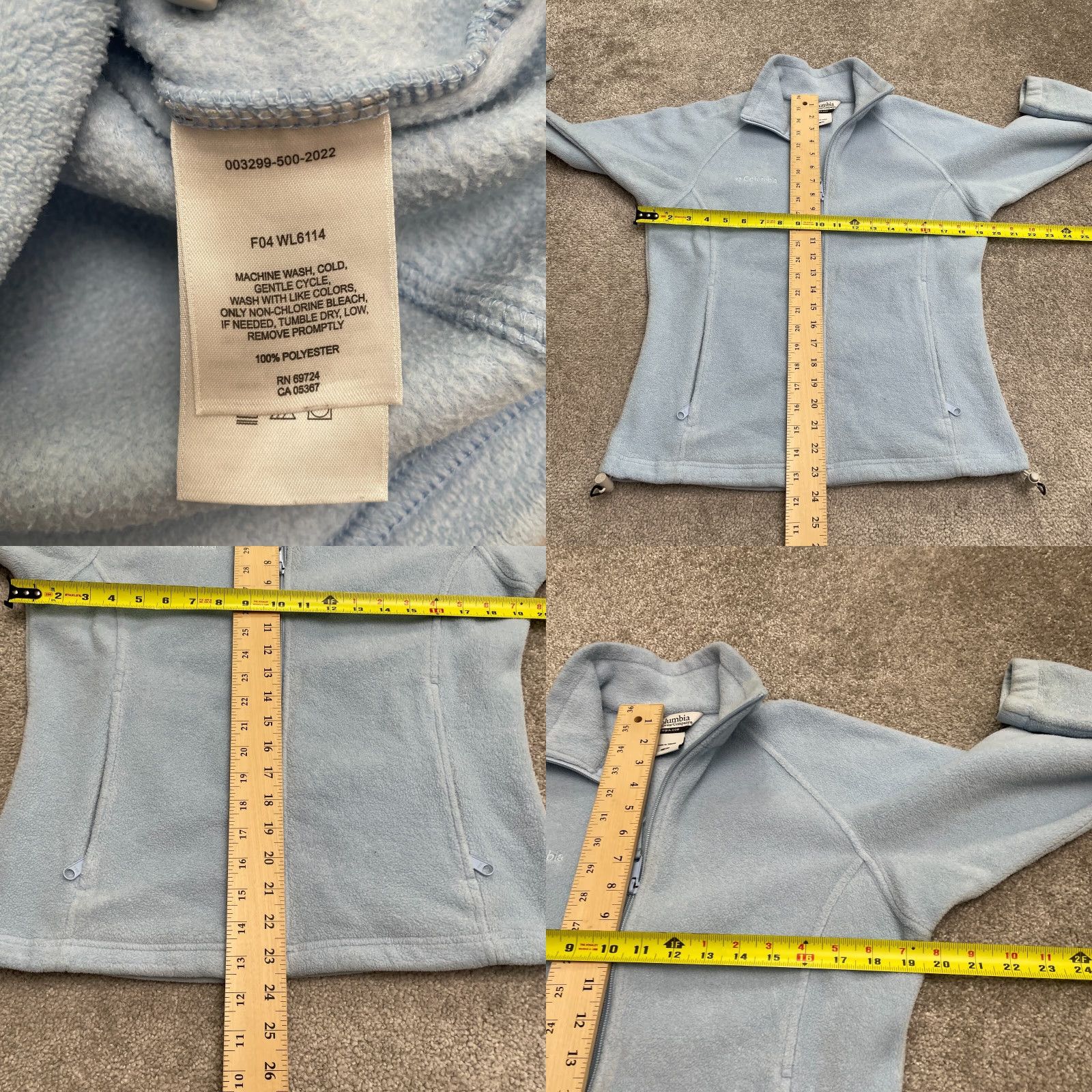 Vintage Columbia Benton Springs Fleece Jacket Womens Small Blue Full Zip Outdoor Hiking Size S / US 4 / IT 40 - 8 Thumbnail