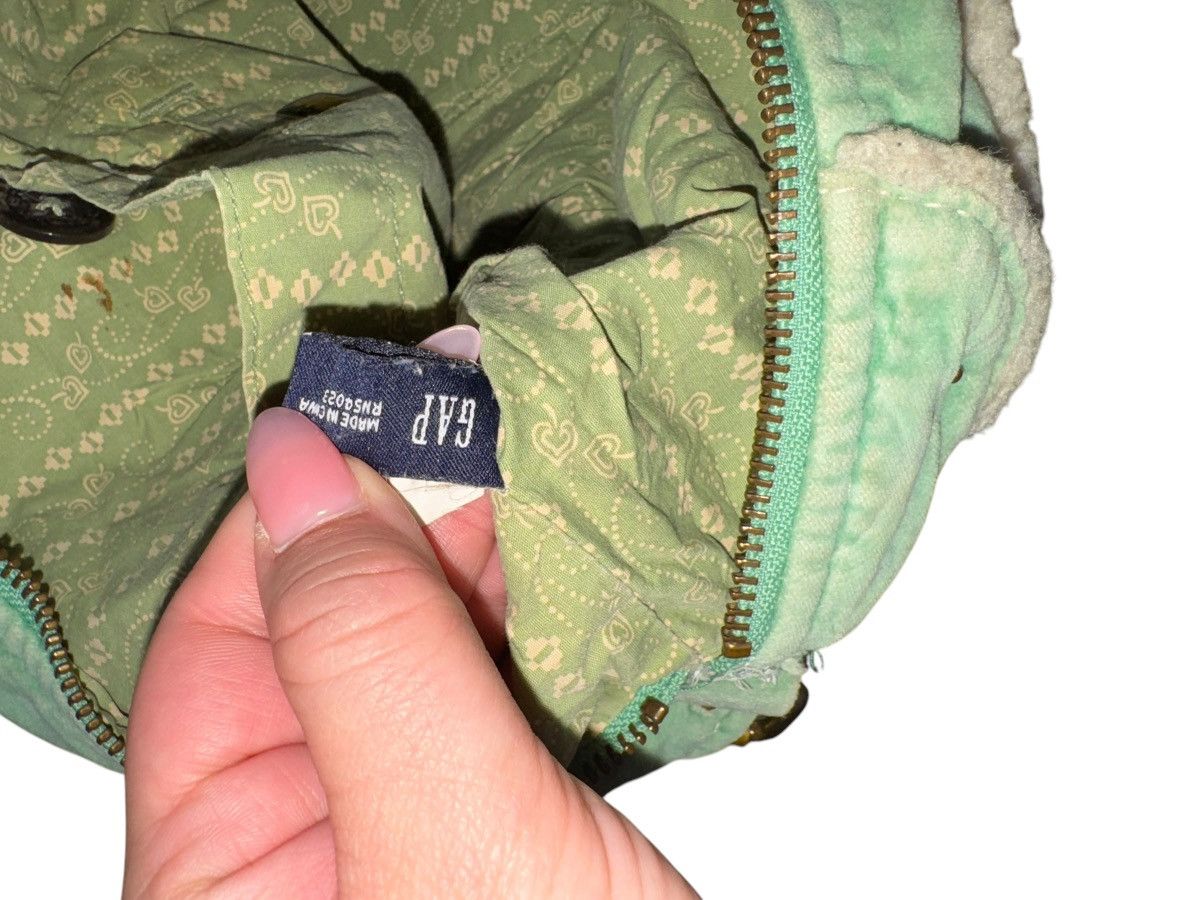Gap × Vintage Y2K GAP Vintage Velvet Messenger Bag Green Handbag Size ONE SIZE - 10 Thumbnail