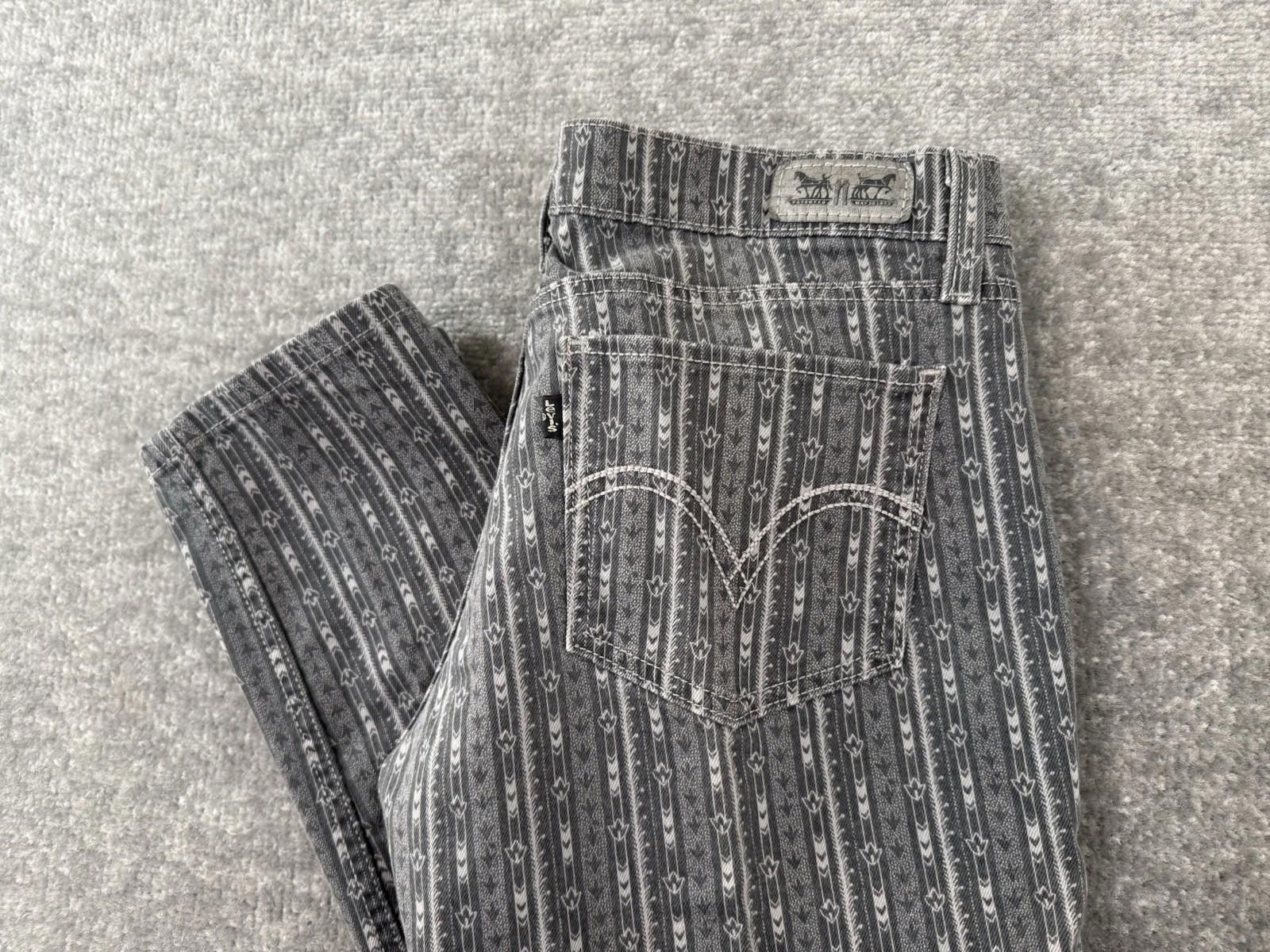 Levi's Levi's 524 Too Superlow Stretch Skinny Jeans Stripe 31x31 Size 31" - 1 Thumbnail