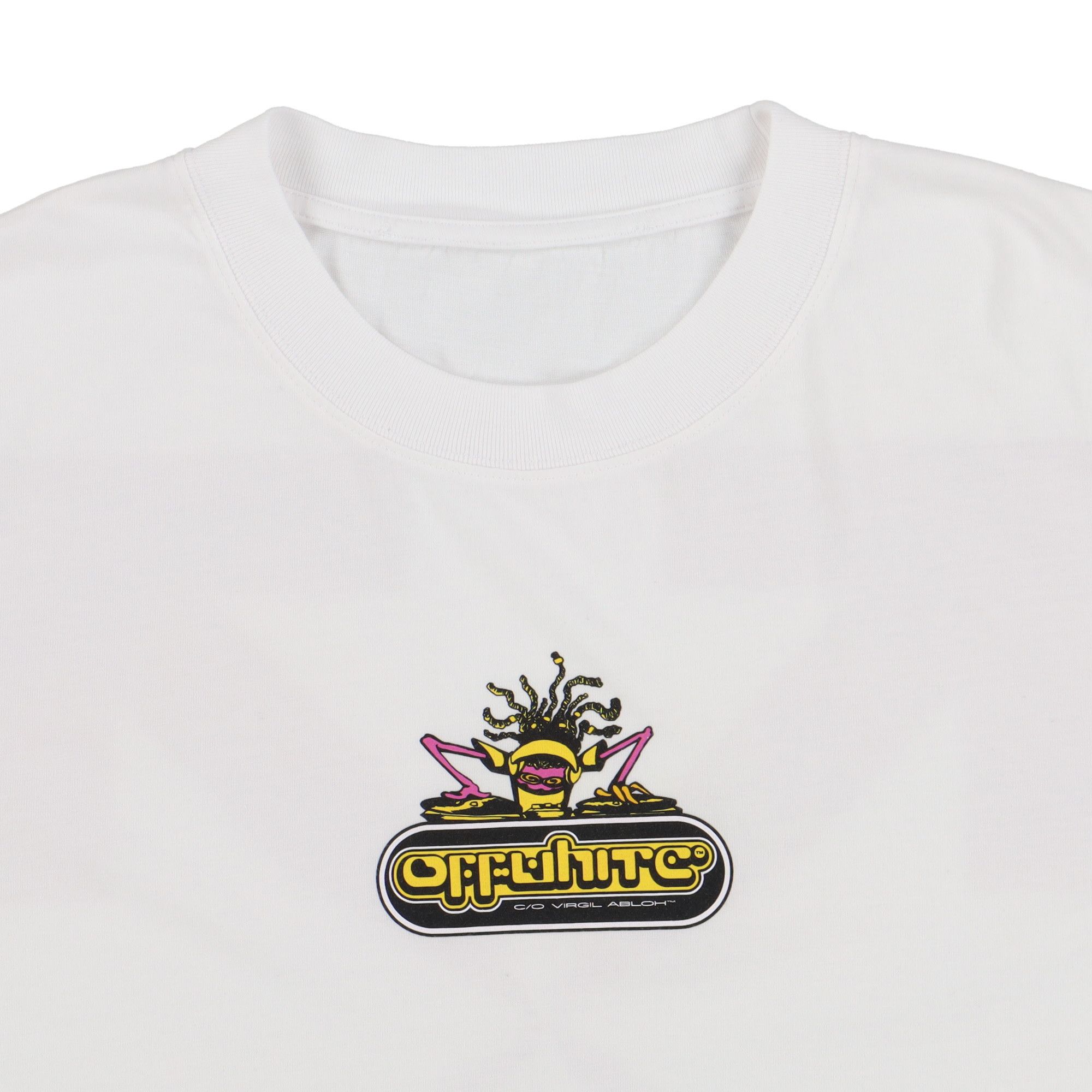 Off-White White and Fuchsia 90's DJ Arrows T-Shirt Size US M / EU 48-50 / 2 - 7 Thumbnail