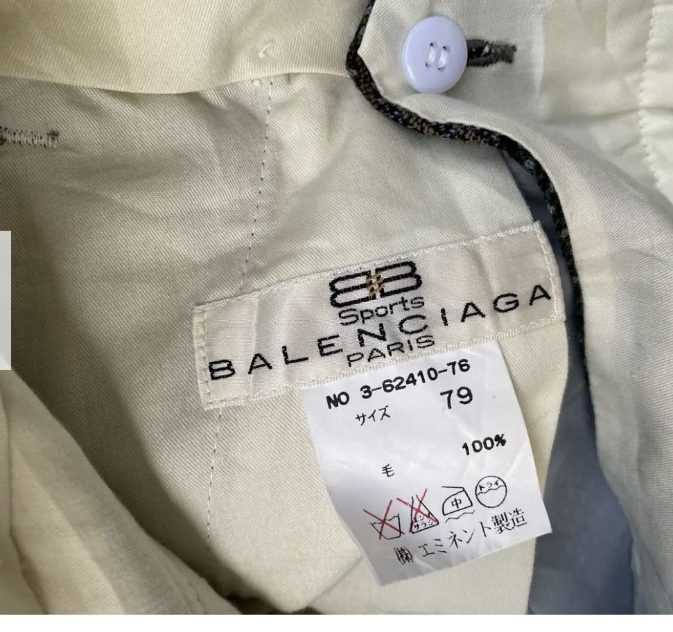 Balenciaga Vintage Balenciaga Check Relaxed Trouser Pants Size US 31 - 4 Thumbnail