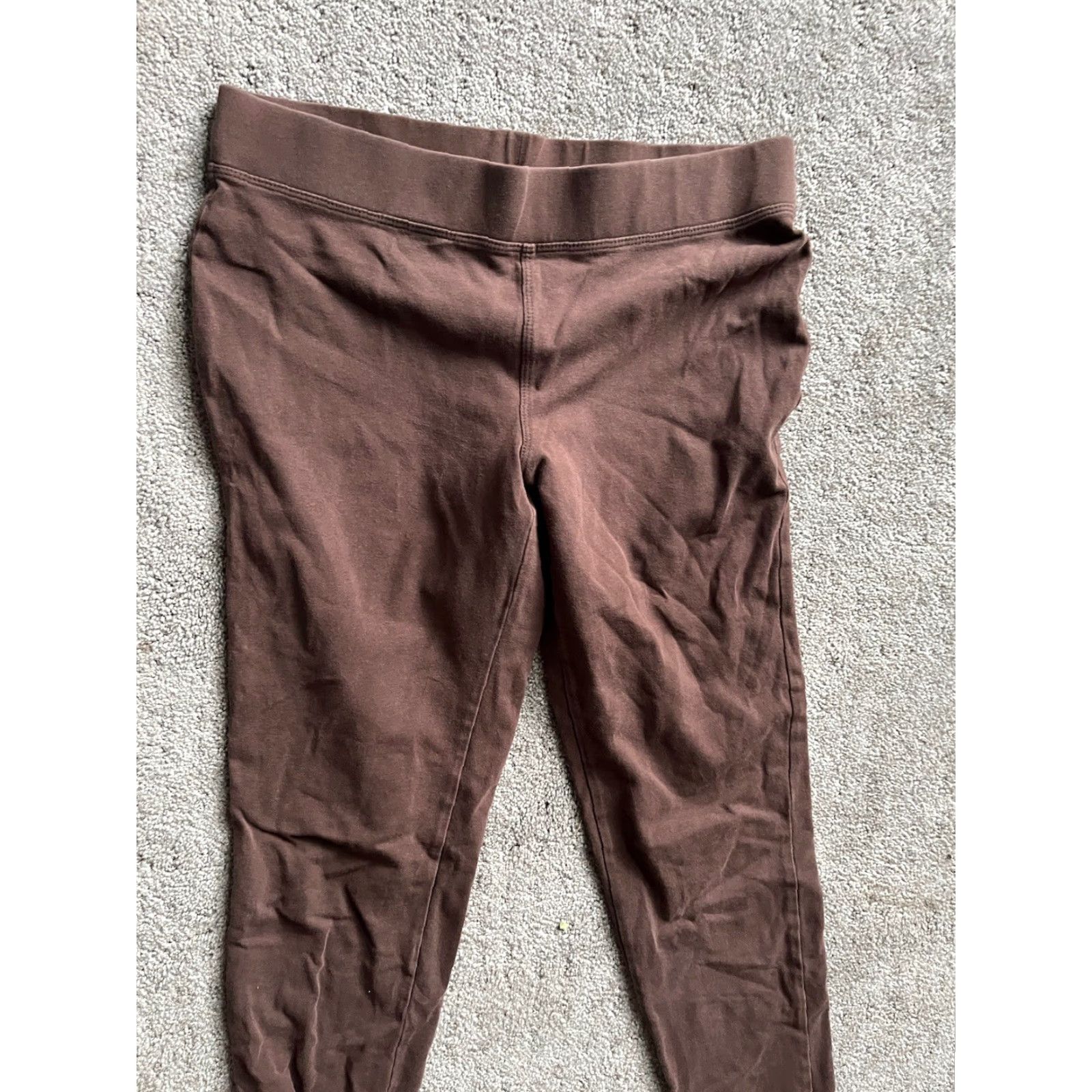 Express Express Women’s Leggings Small Mid Rise Brown Stretch Ankle Workout Pants Solid Size 28" / US 6 / IT 42 - 2 Thumbnail