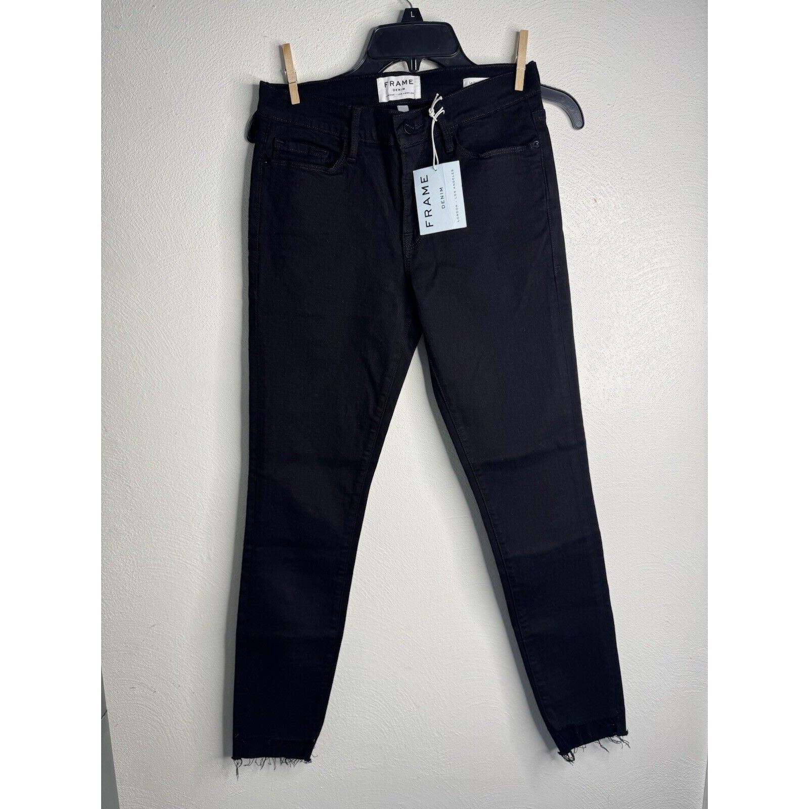 Frame Frame Le Skinny de Jeanne Black Skinny Jeans Size 27" / US 4 / IT 40 - 2 Thumbnail