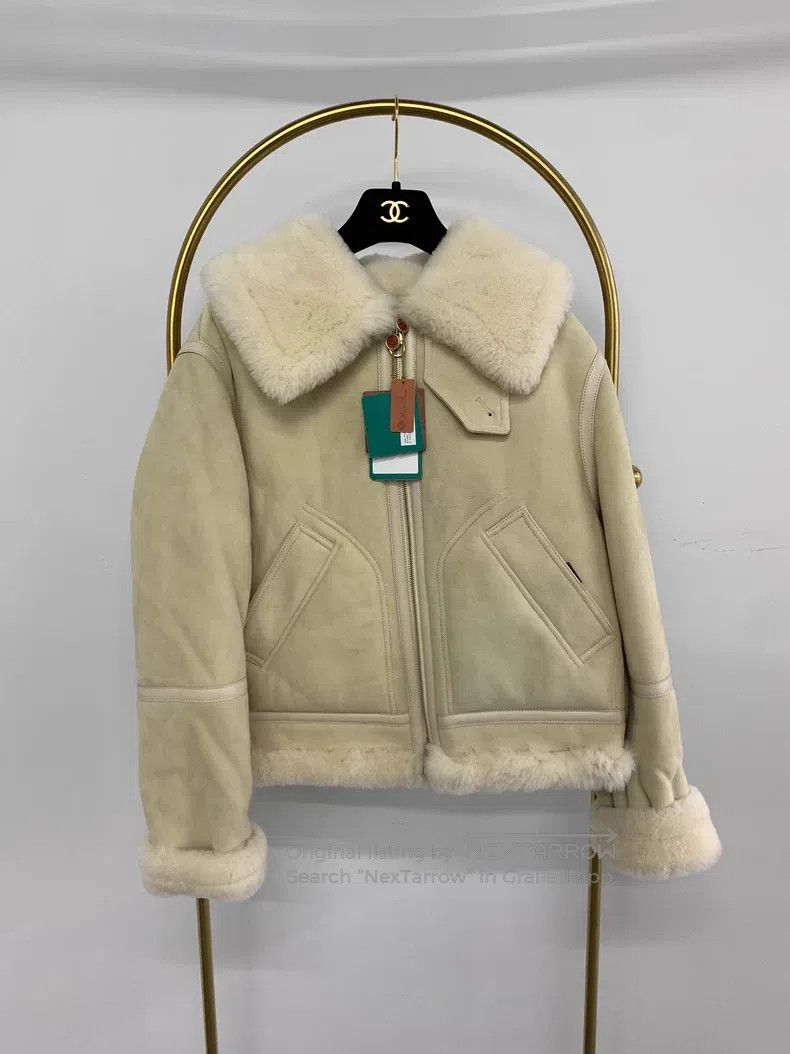 Loro Piana Loro Piana Apricot Leather Fur Jacket Size S / US 4 / IT 40 - 1 Thumbnail
