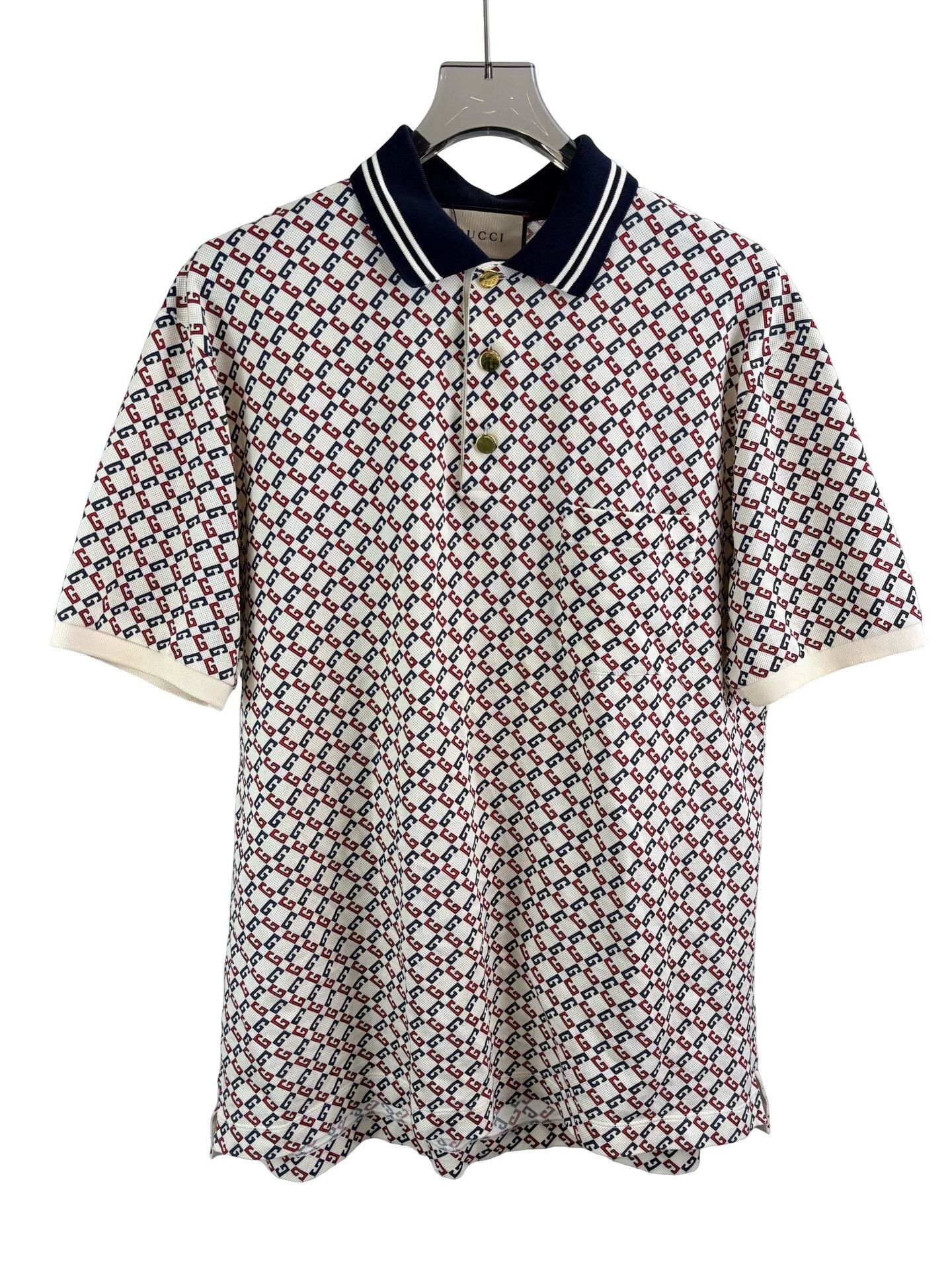 Gucci Gucci Monogram Print Polo Shirt XL Size US XL / EU 56 / 4 - 1 Thumbnail