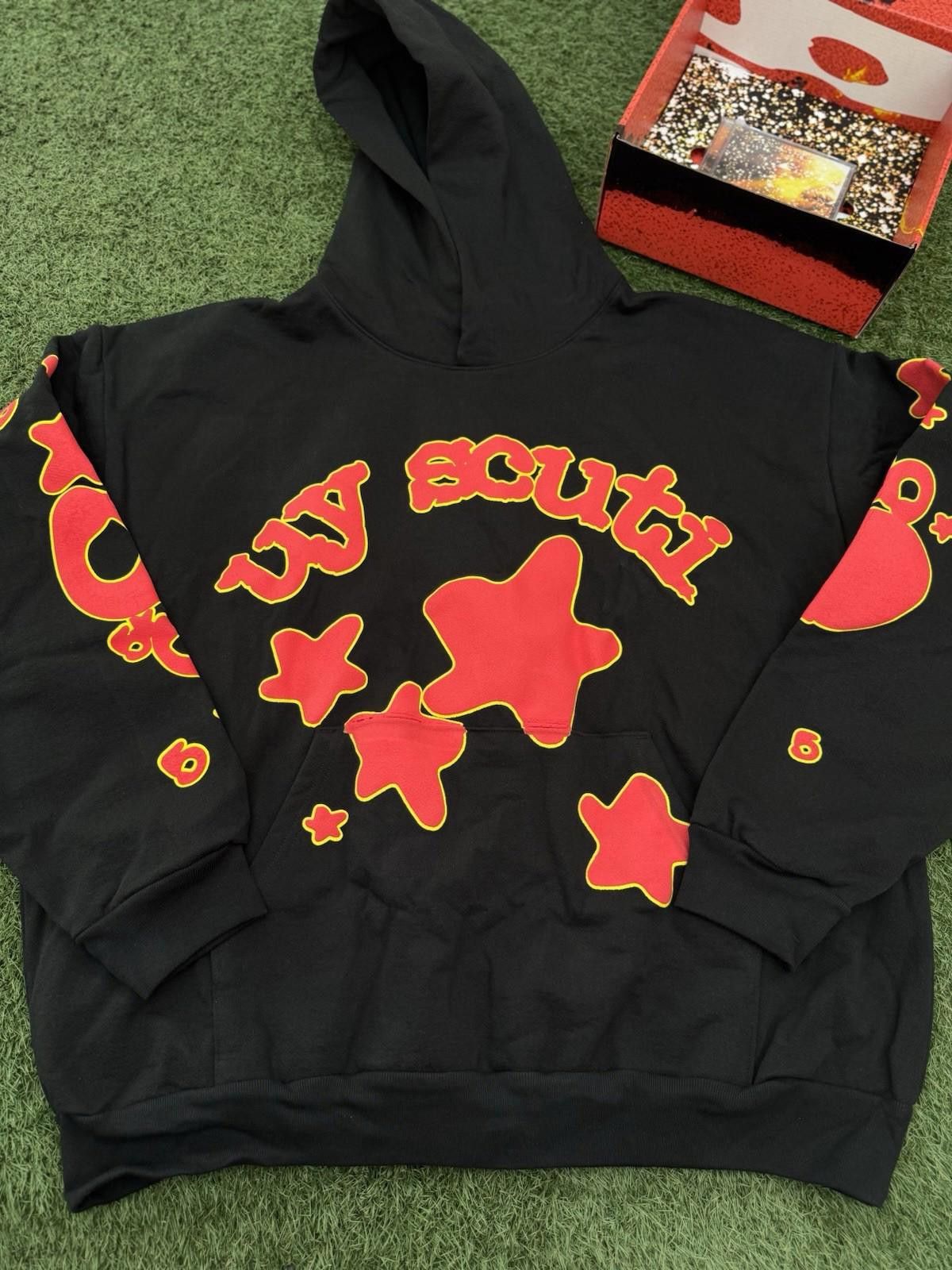 Sp5der Sp5der Worldwide Black Red Hoodie Size (XXL) (NEW) Box + CD Size US XXL / EU 58 / 5 - 1 Thumbnail