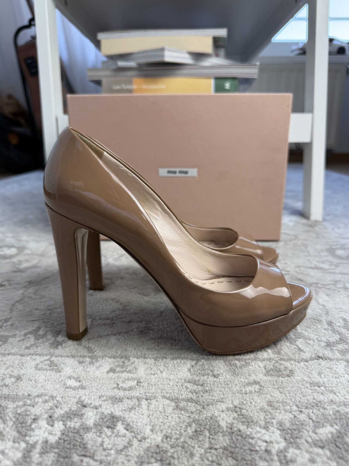 Designer × Miu Miu Miu Miu leather high heels US4.5 designer luxury old money Size US 4.5 / IT 34.5 - 4 Thumbnail