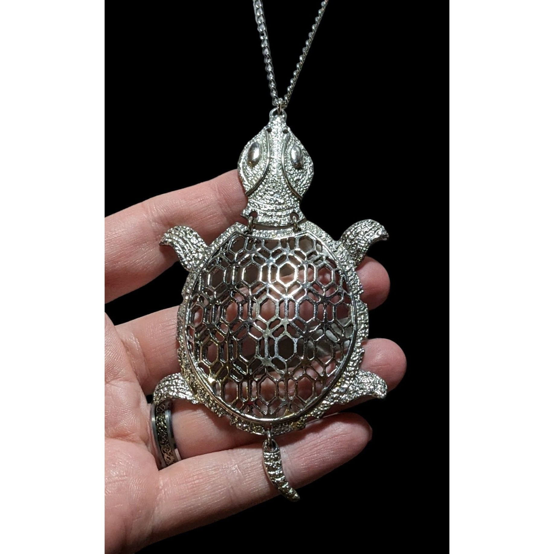 Other Vintage Articulated Turtle Necklace Size ONE SIZE - 6 Thumbnail
