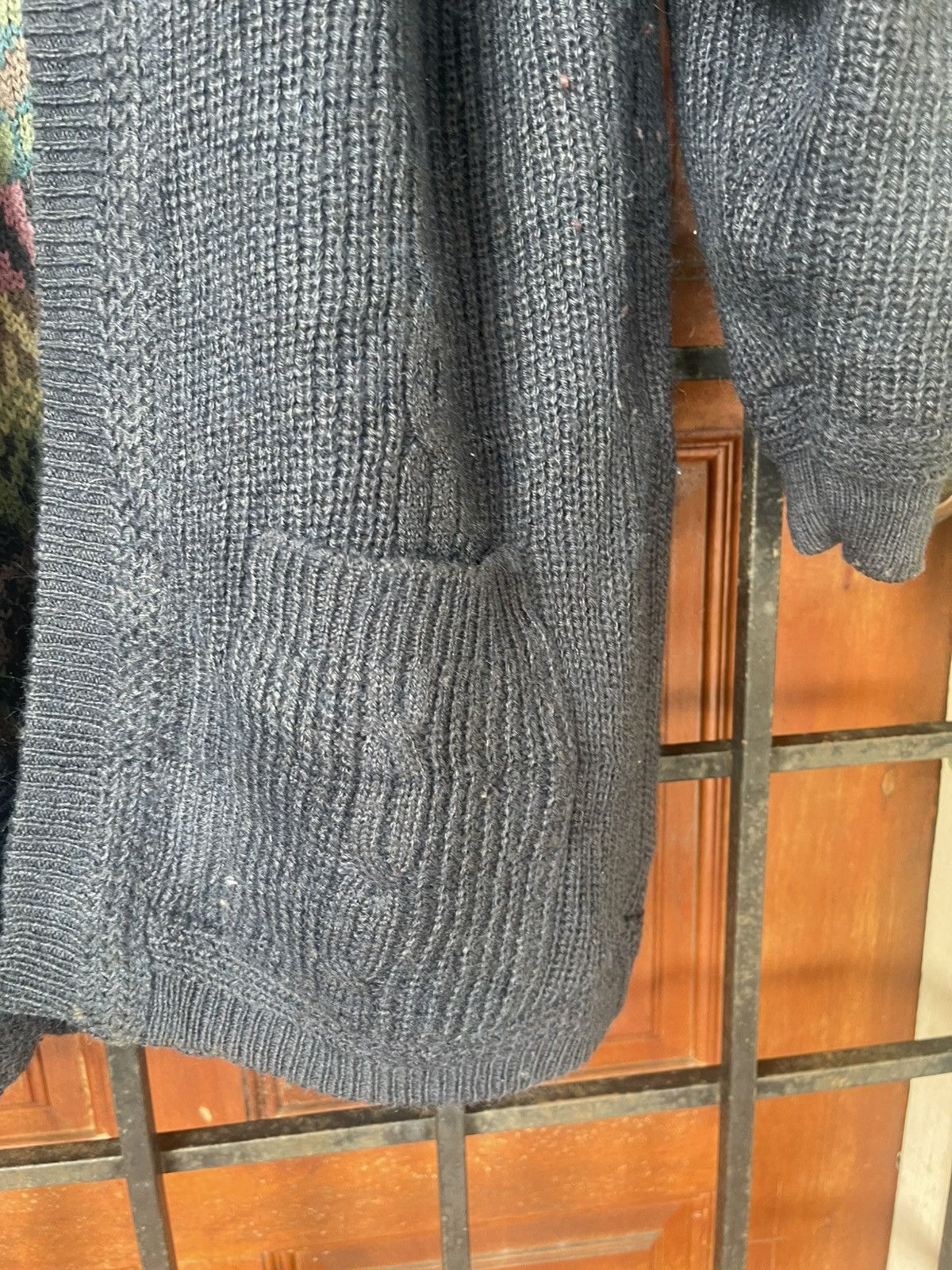 Japanese Brand × The Unbranded Brand Rare REVERSIBLE KNIT CARDIGAN Size US L / EU 52-54 / 3 - 8 Thumbnail