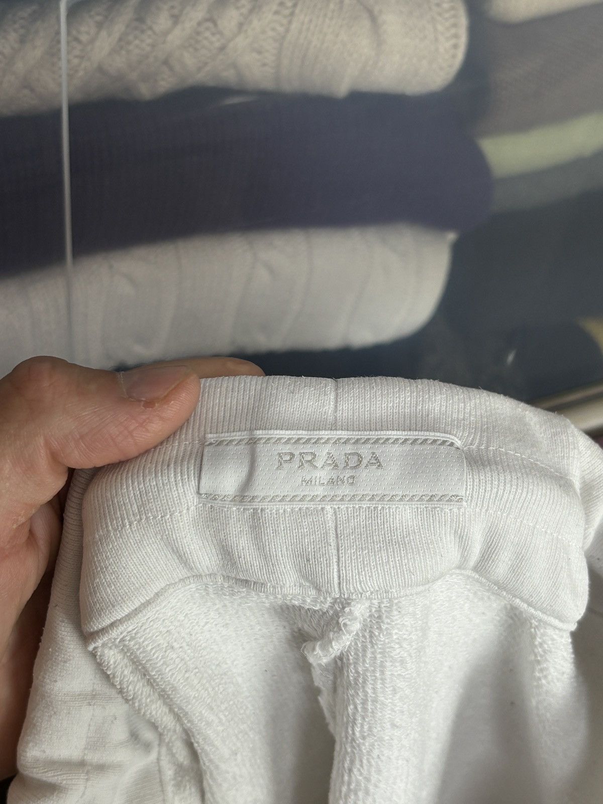 Prada Prada Pocket Tab Luxury White Cotton Shorts Size US 36 / EU 52 - 8 Thumbnail