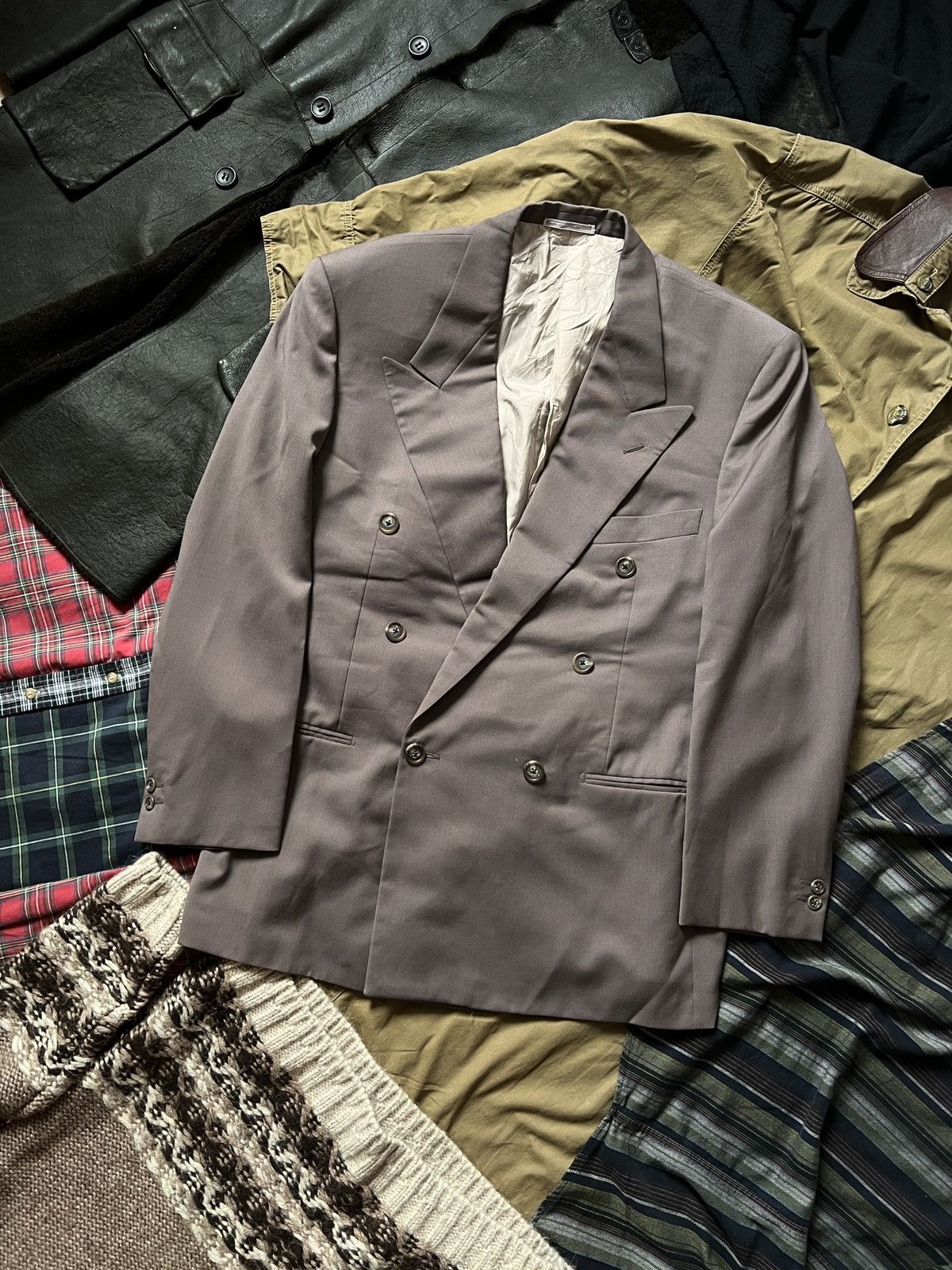 Corneliani Vintage Double Breasted Corneliani Wool Blazer Size 50L - 1 Thumbnail