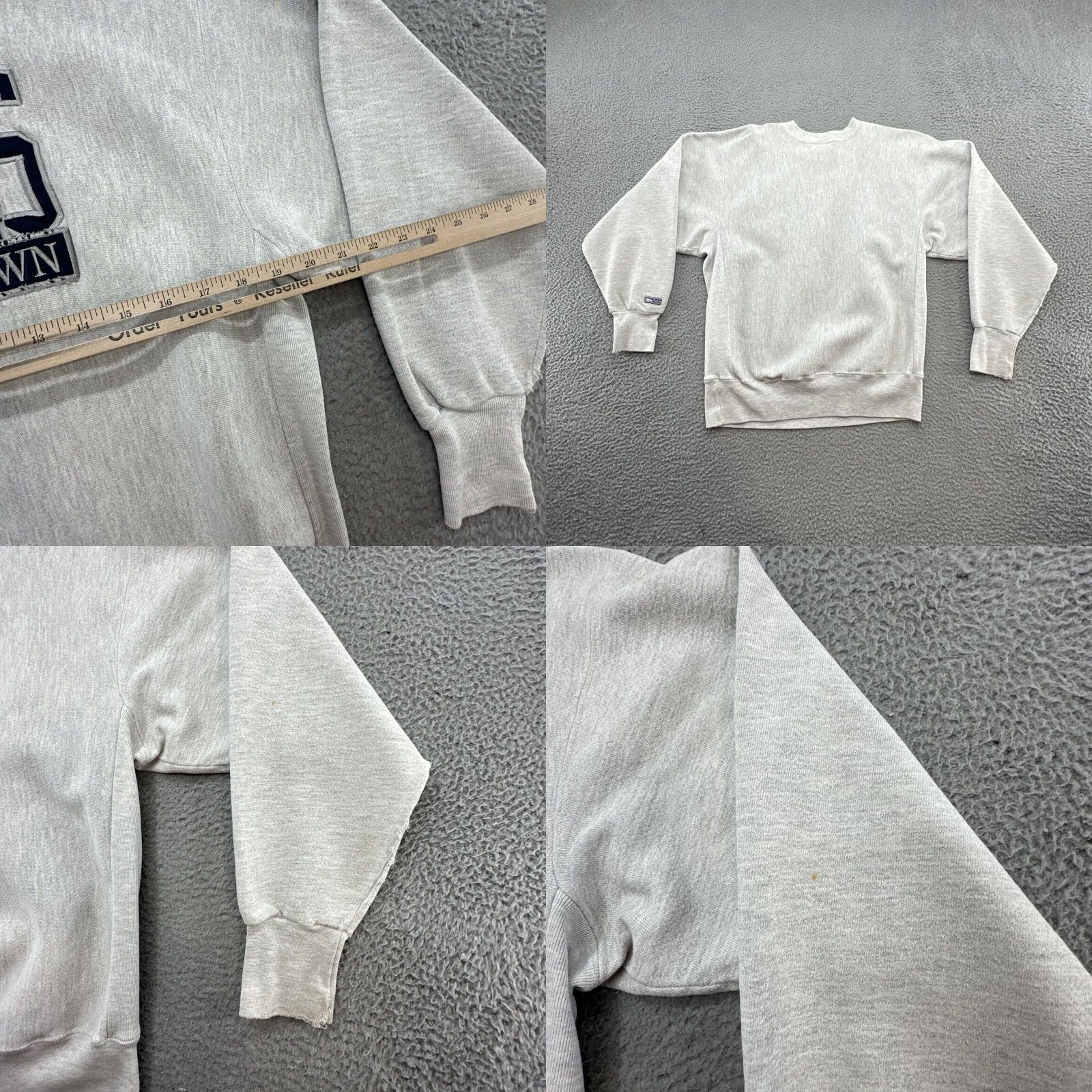 Vintage VINTAGE Georgetown Hoyas Sweatshirt Men L Gray University 90s Crable Sportswear Pullover Embroidered Cotton Polyester Sweatshirt Size US L / EU 52-54 / 3 - 9 Thumbnail