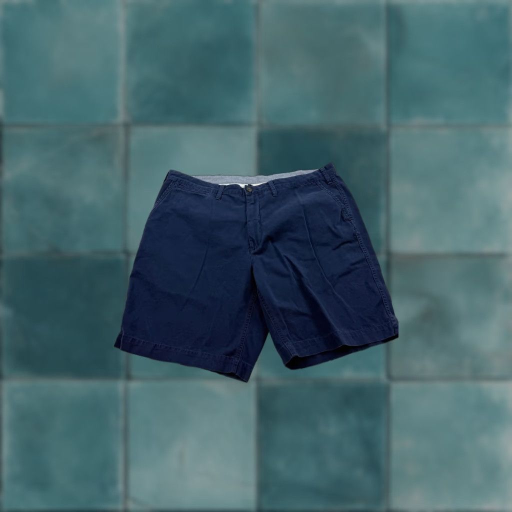Polo Ralph Lauren Polo Ralph Lauren Shorts Mens 40 Relaxed Fit Chino Casual Navy Blue 9 in Inseam Cotton Breathable Pockets Front Flat Front Vintage No Womens Mens Size US L / EU 52-54 / 3 - 1 Thumbnail