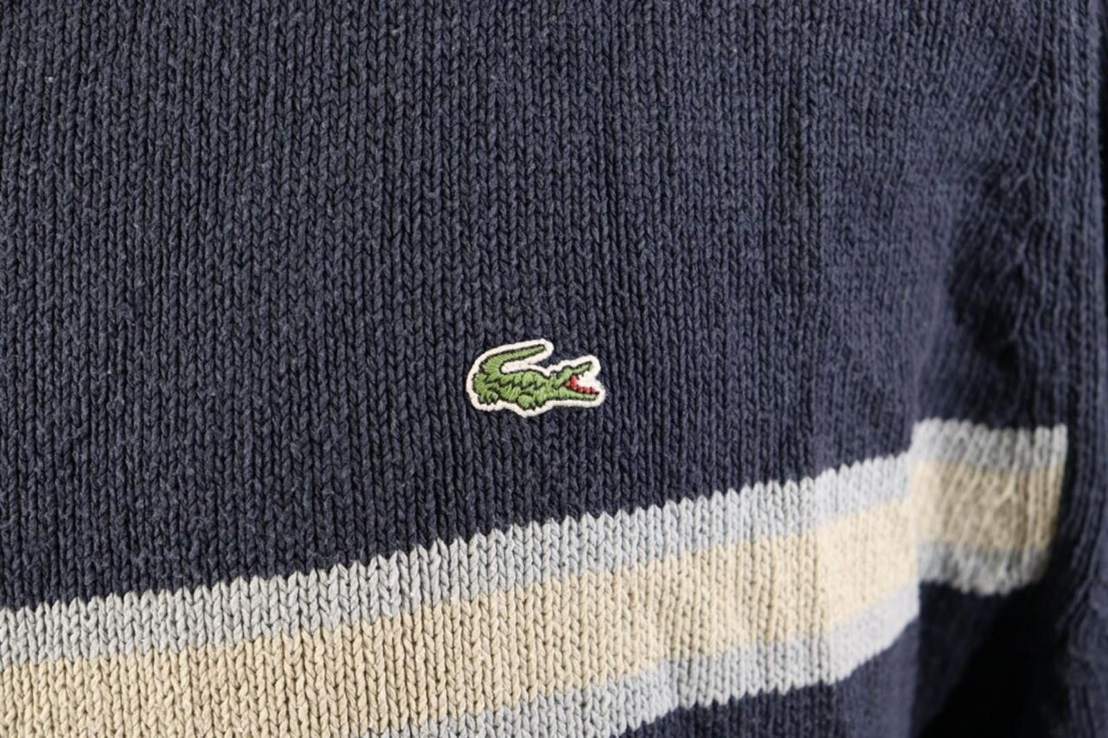 Lacoste Lacoste Blue Linen Knit Vintage Sweater Size 7 / 2XL Size US XXL / EU 58 / 5 - 3 Thumbnail