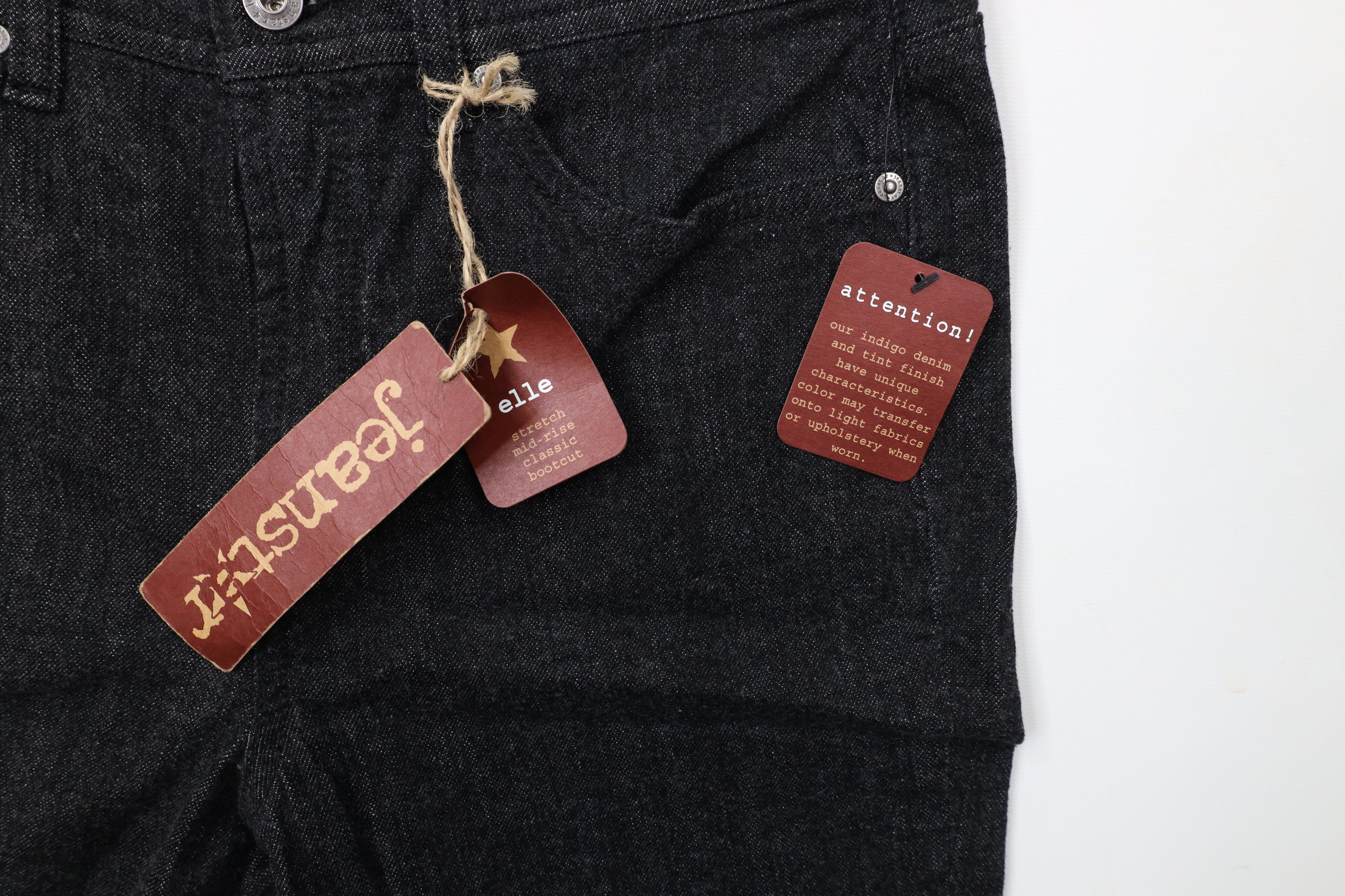 Vintage Deadstock Vintage Y2K Babydoll Wide Leg Denim Jeans Black Size 32" / US 10 / IT 46 - 5 Thumbnail