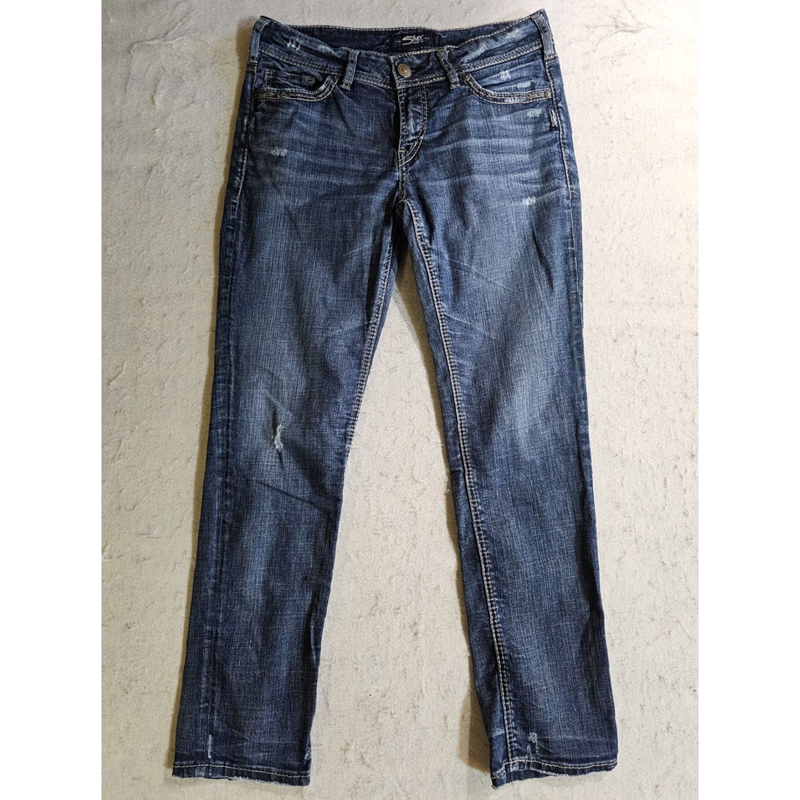 Silver Jeans Co. Silver Jeans Signature Suki Ankle Slim Denim Jeans Women's W30 L27 Light Wash Size 30" / US 8 / IT 44 - 2 Thumbnail