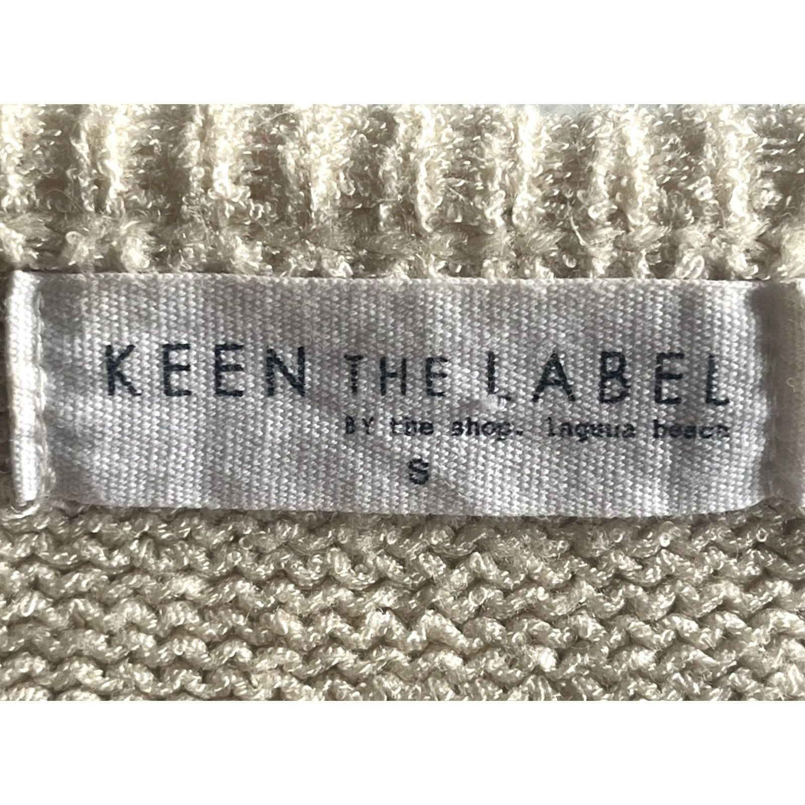 KEEN Keen the Label Tank Women's Tank S Beige Lightweight Knit Laguna Beach Summer V-Neck Sleeveless Casual Regular Size S / US 4 / IT 40 - 5 Thumbnail