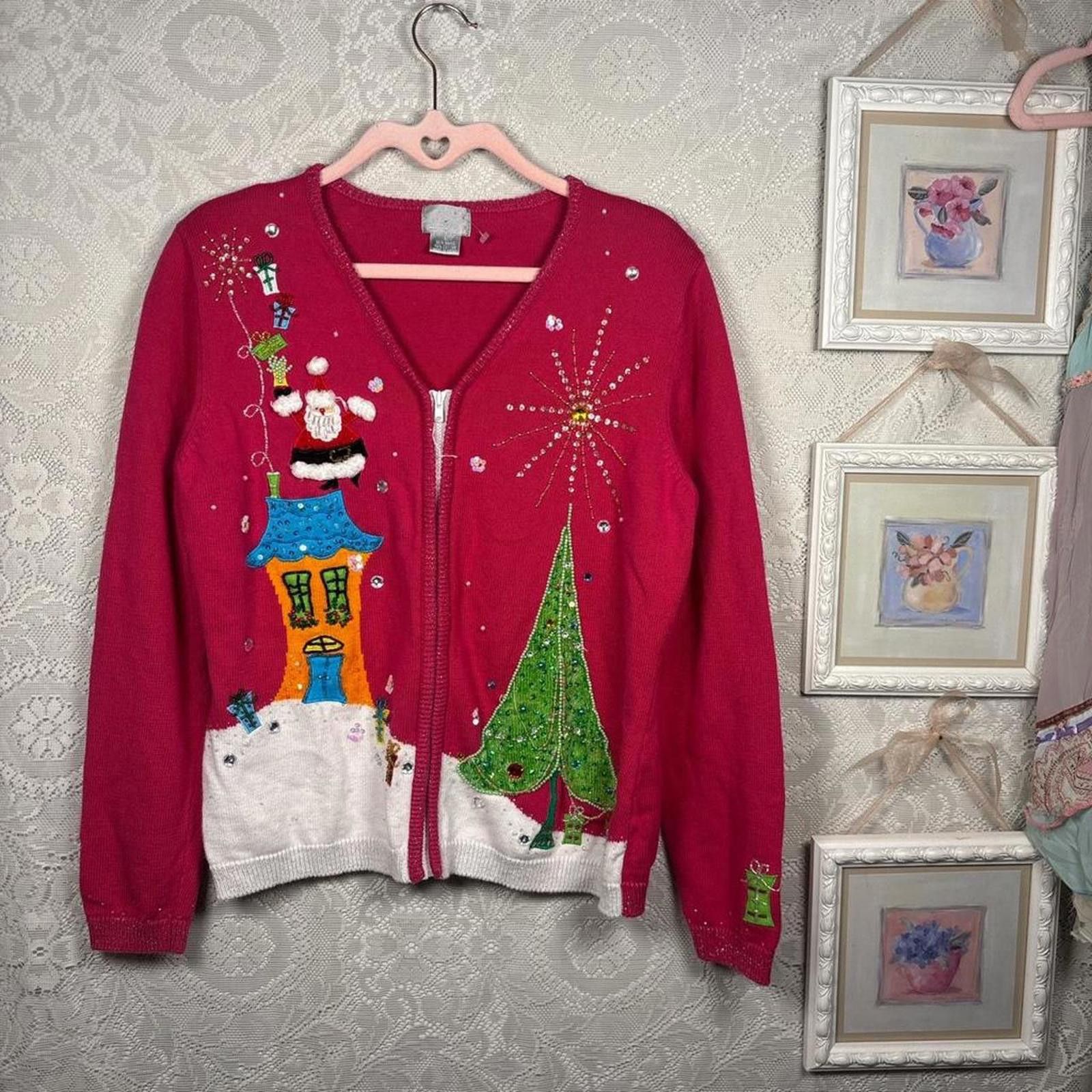 Other Women's Pink and Multi Jumper Size L / US 10 / IT 46 - 1 Thumbnail