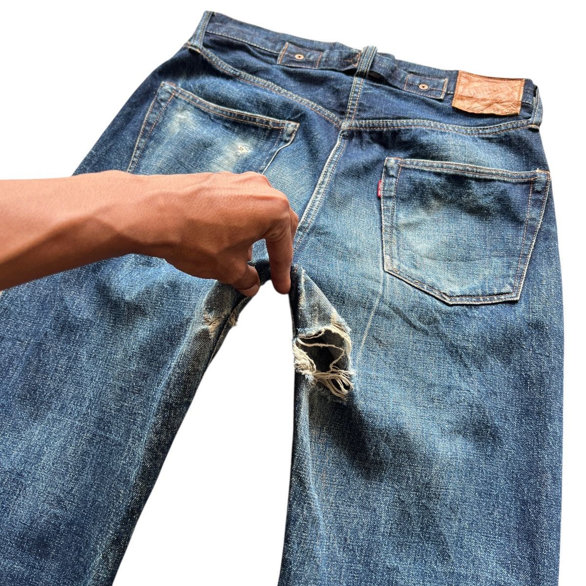 Denime 🔥 Denime Authentic Lot 669 Selvedge Hidden Rivet Denim Jeans Size US 30 / EU 46 - 14 Thumbnail