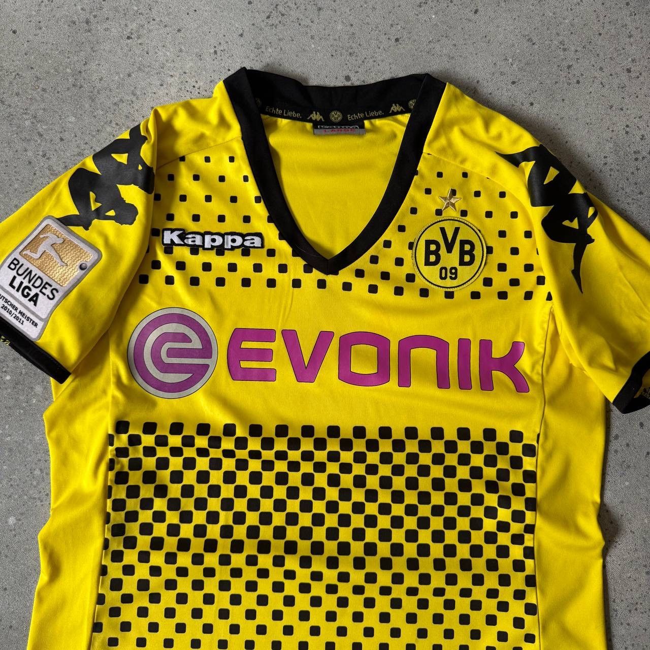 Vintage Borrusia Dortmund 2010 Vintage Home Jersey #10 Mario Gotze Size US L / EU 52-54 / 3 - 3 Thumbnail
