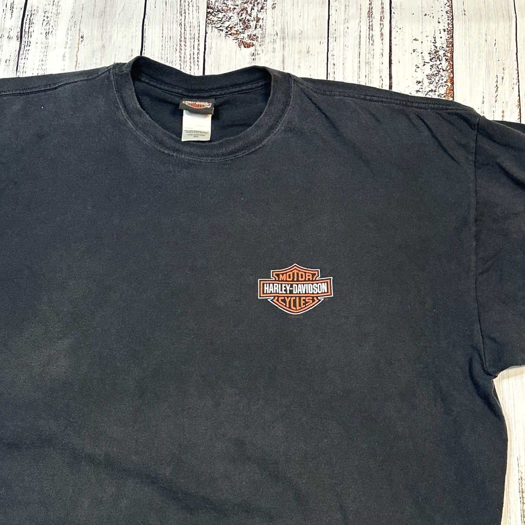 Harley Davidson Harley-Davidson Winged Logo American Legend Tee Smithfield, NC USA Made Men 3XL T-Shirt Multicolor Graphic Print Short Sleeve Crew Neck Size US XXL / EU 58 / 5 - 3 Thumbnail