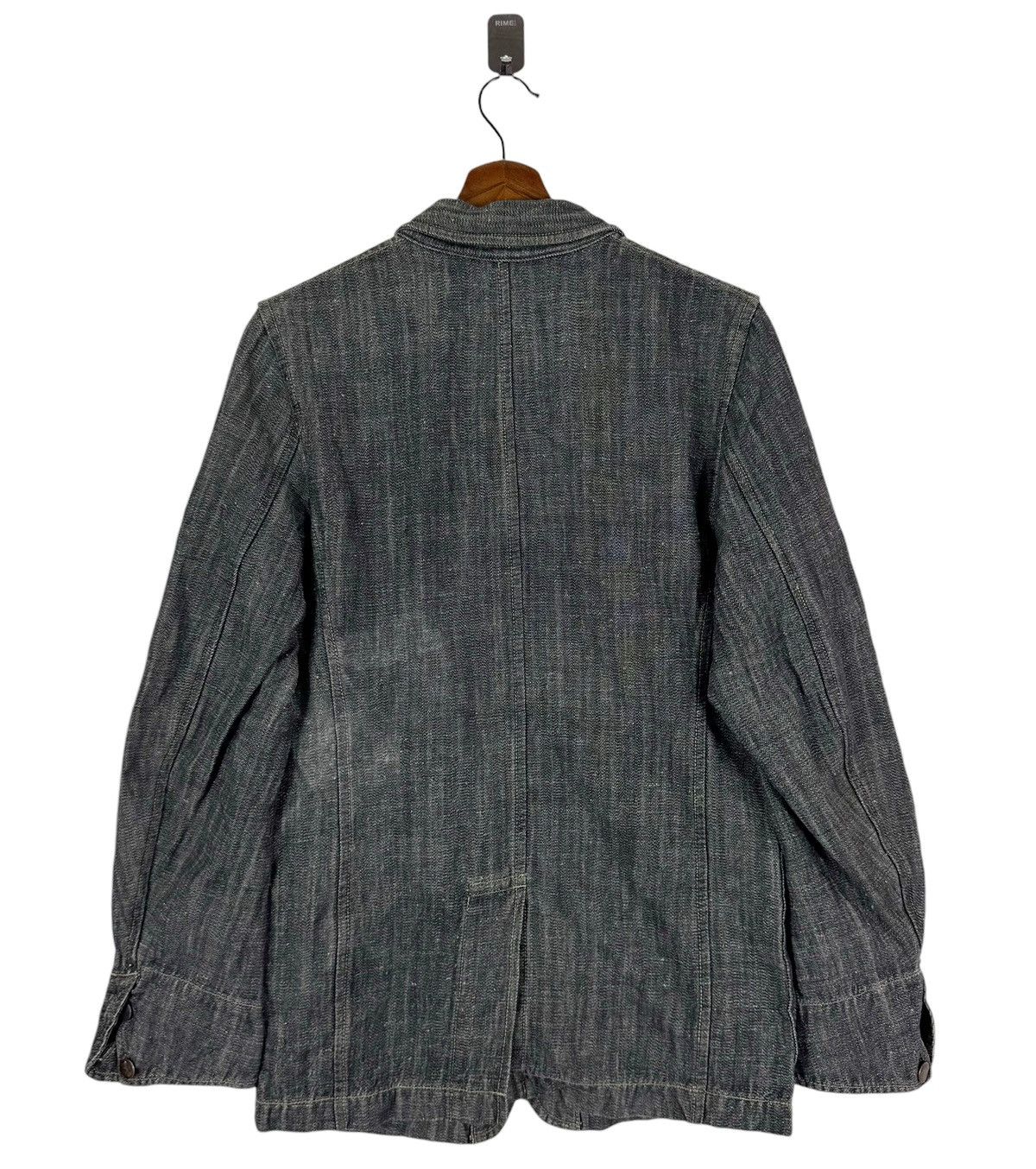 Issey Miyake × Tete Homme VINTAGE TETE HOMME BY ISSEY MIYAKE DENIM BUTTON JACKET Size US M / EU 48-50 / 2 - 6 Thumbnail