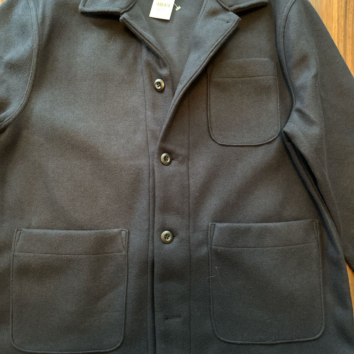 J.Crew J. Crew Navy outerwear wool jacket Size US L / EU 52-54 / 3 - 3 Thumbnail