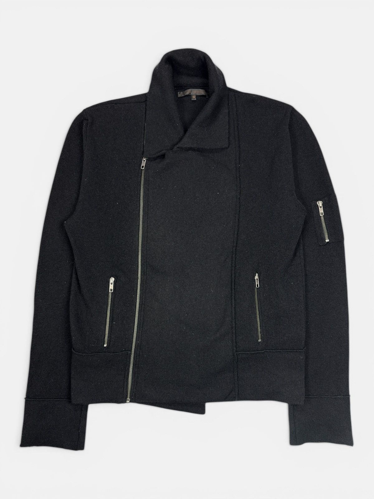 Veronique Branquinho A/W 04 “Twin Peaks” Cord Knit Moto Jacket