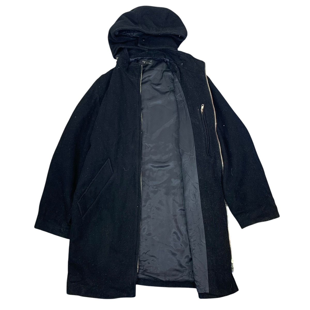 agnes b. VINTAGE AGNES B ZIPPER HOODIE BLACK JACKET Size US M / EU 48-50 / 2 - 2 Thumbnail