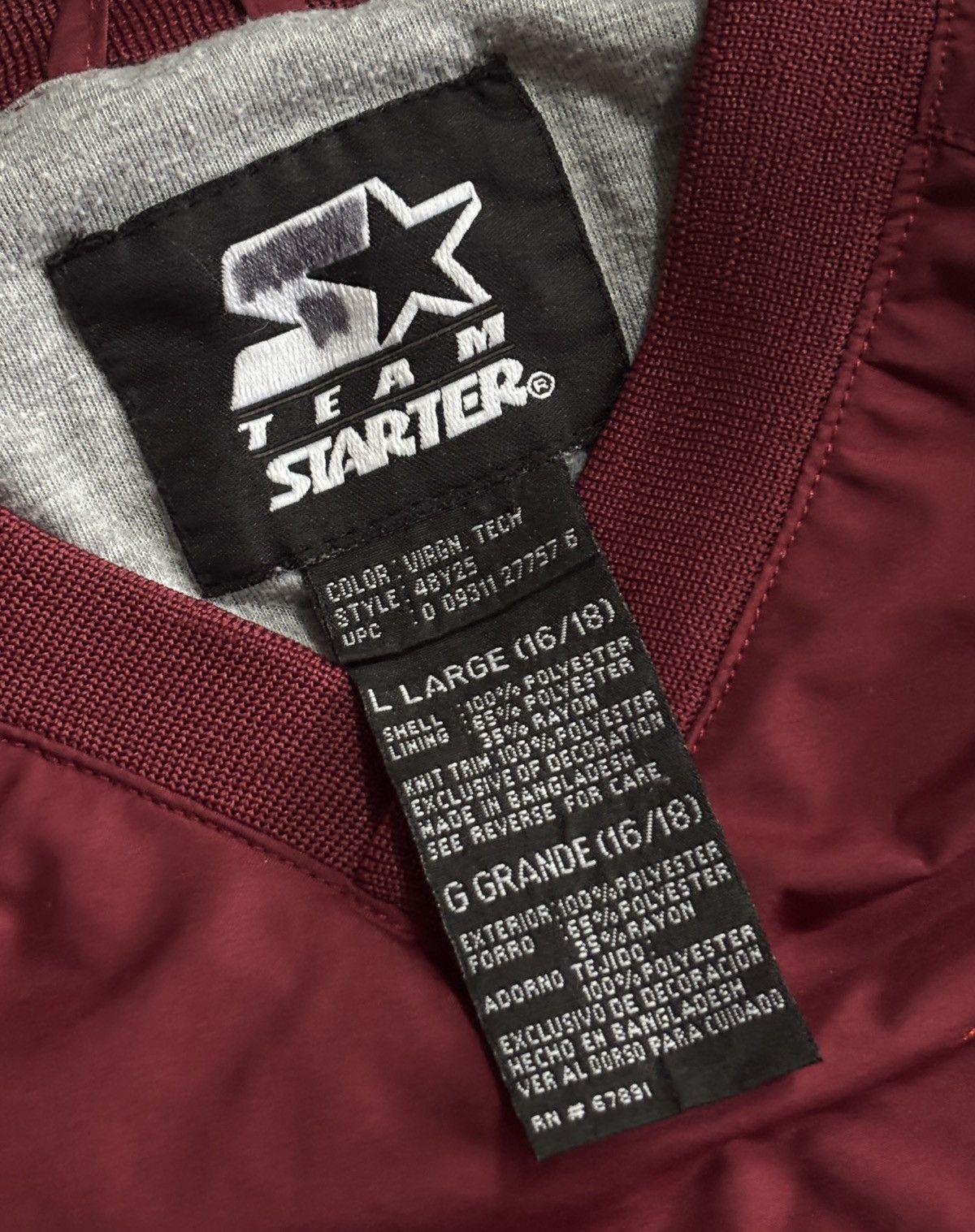 Starter Vintage Y2K Virginia Tech Starter Windbreaker Pullover Size M / US 6-8 / IT 42-44 - 5 Thumbnail