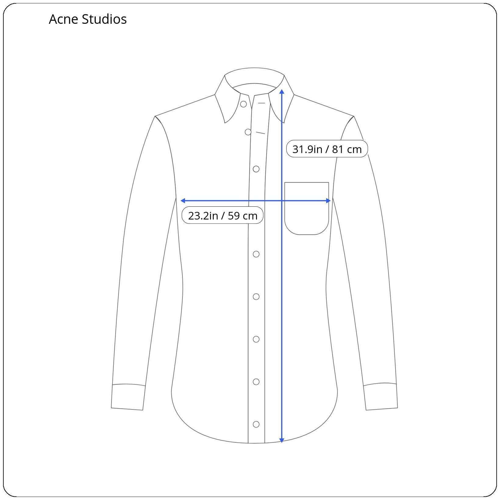 Acne Studios ⚡️QUICK SALE⚡️Acne Studios Navy Button Up Shirt Size US L / EU 52-54 / 3 - 7 Thumbnail
