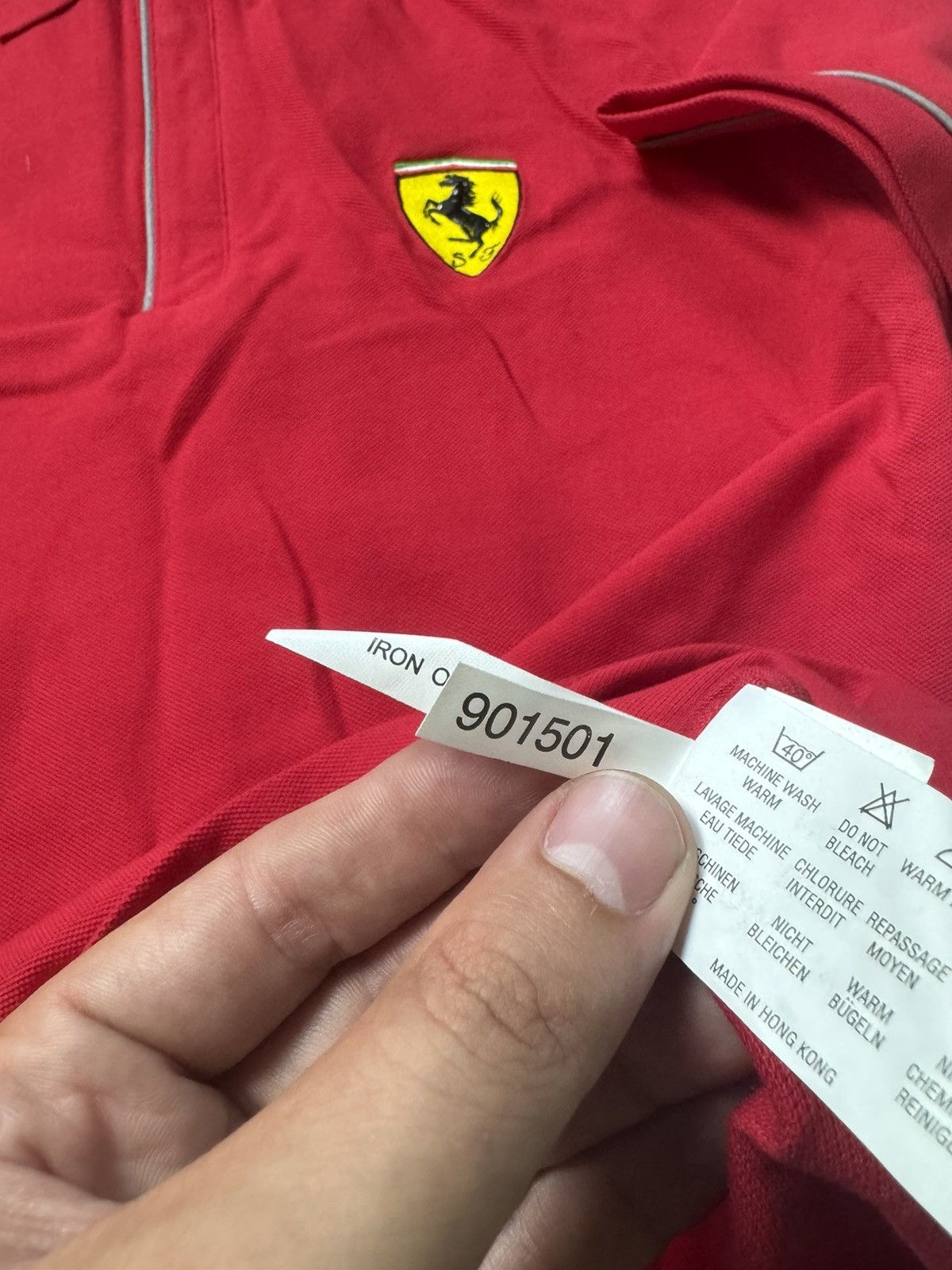 Ferrari Vintage Ferrari Polo Racing Polo T Shirt Michael Schumacher Size US L / EU 52-54 / 3 - 9 Thumbnail