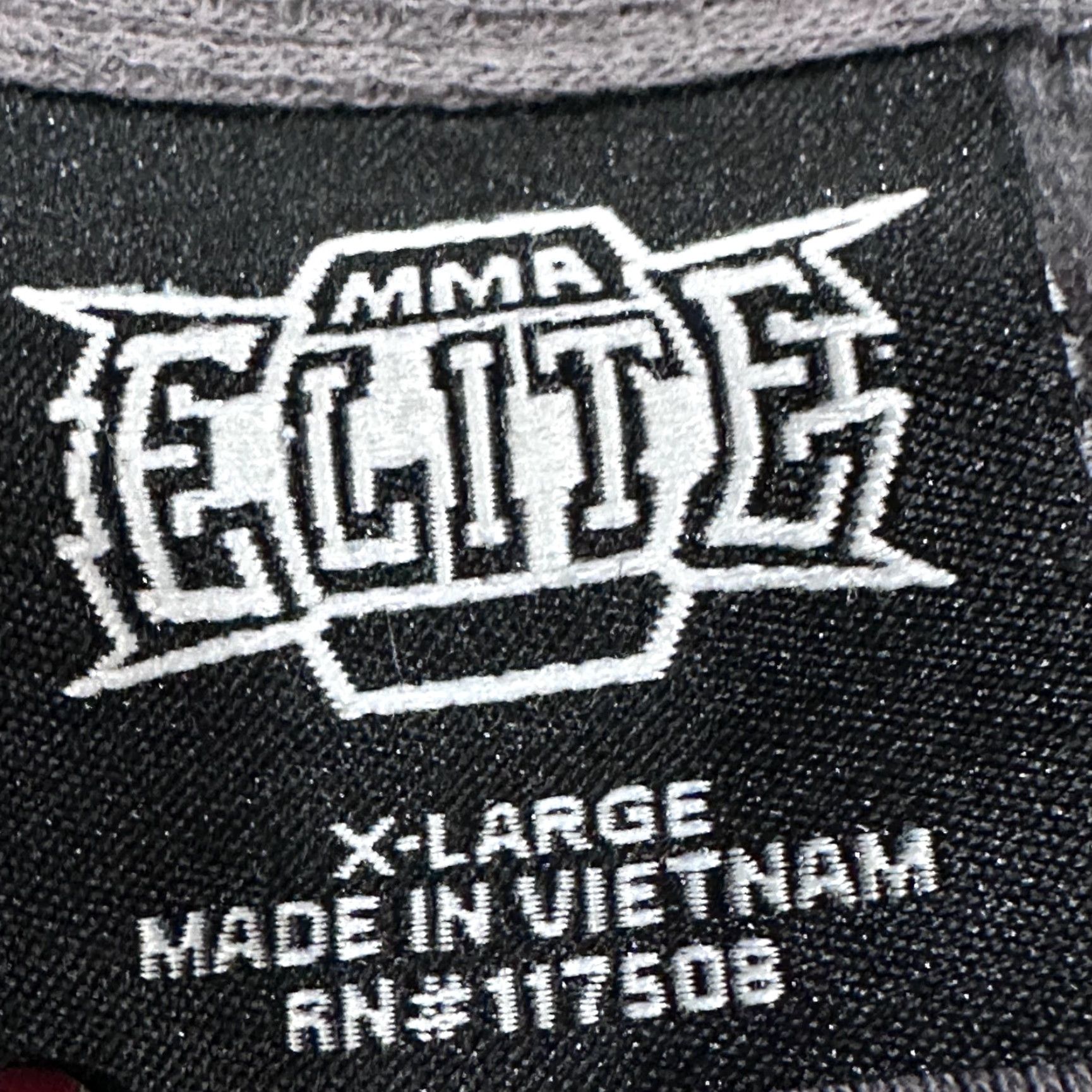 Vintage MMA Elite Shirt XL Gray Long Sleeve Thermal Grunge Y2K Crew Neck Mens Size US XL / EU 56 / 4 - 2 Thumbnail