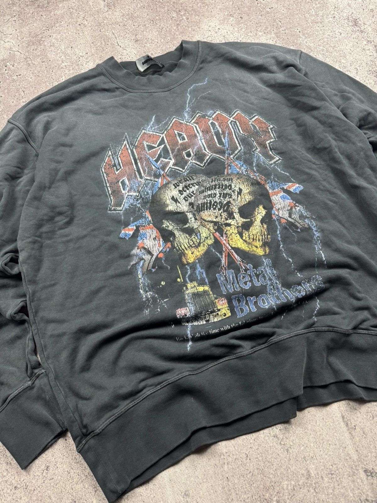 Dsquared2 VINTAGE DSQUARED HEAVY METAL BROTHERS Y2K ROCK SWEATSHIRT 00 Size US L / EU 52-54 / 3 - 2 Thumbnail